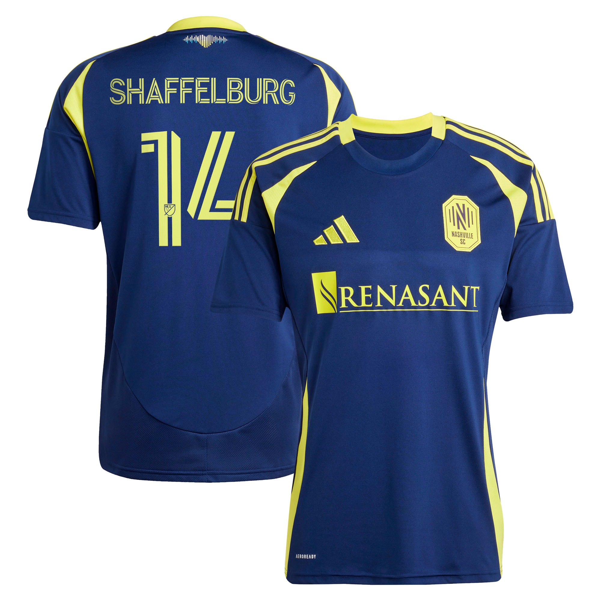 Jacob Shaffelburg Nashville SC 2025 The Heart of Nashville Kit Player Jersey - Navy