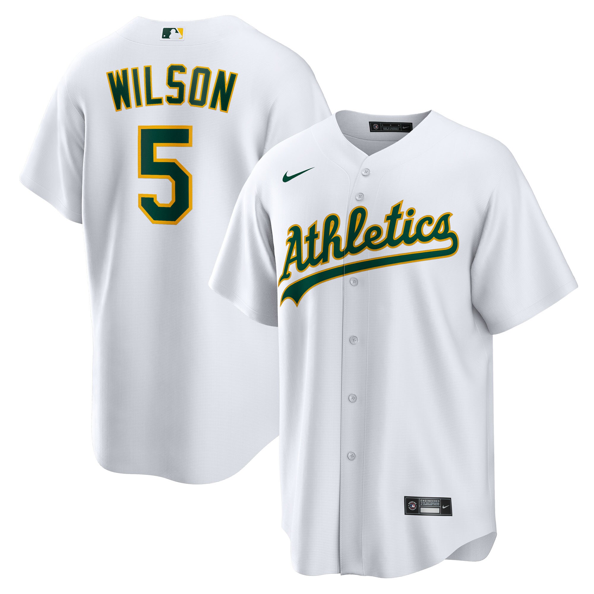 Jacob Wilson Athletics Youth Home Jersey - White