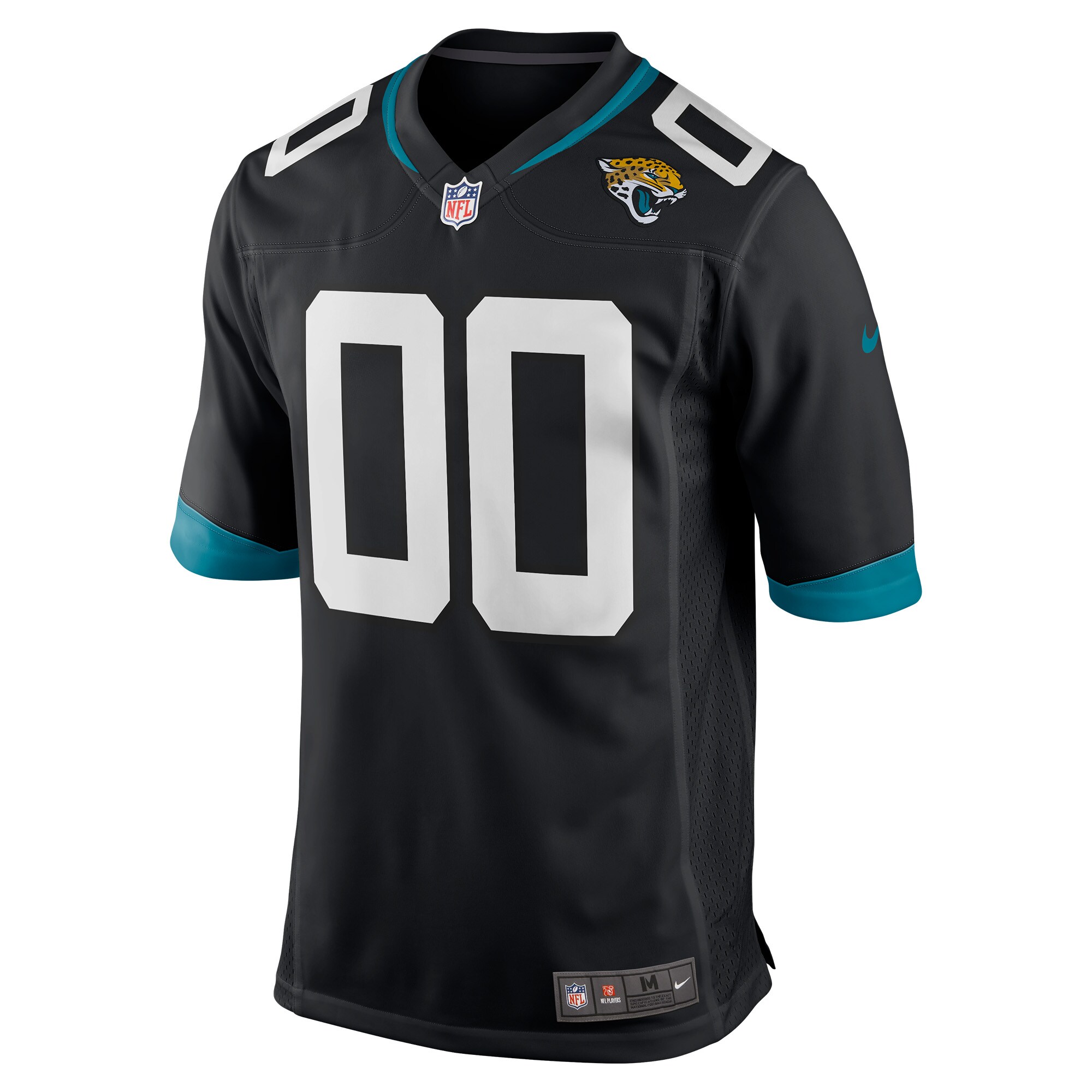 Alternative view of Jaguars Black Teal Custom Jersey nike - Nike Jaguars Black Teal Custom