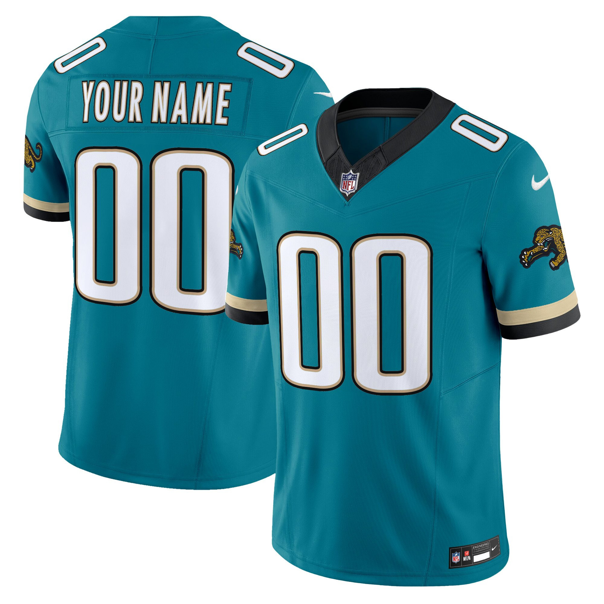 Jaguars Custom Teal Jersey - Nike - Personalize Your Style!
