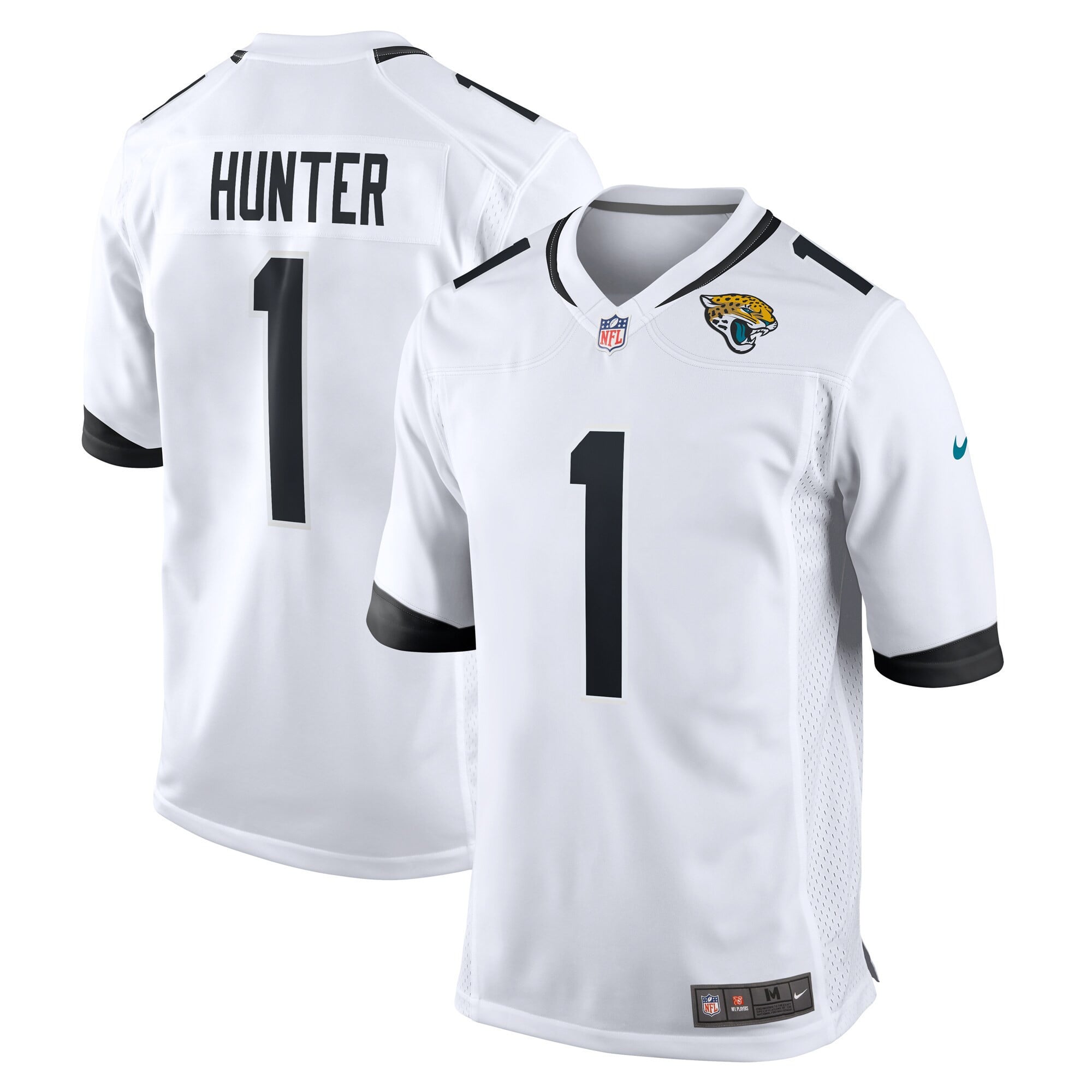 Alternative view of Jaguars Hunter #1 Teal Jersey - Nike - Official NFL Gear