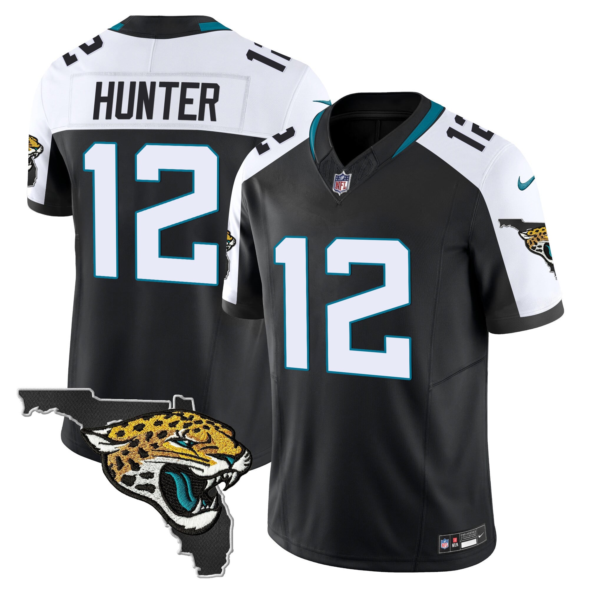 Jaguars Hunter Black Jersey - Nike Jaguars Hunter #12 Black Alternate