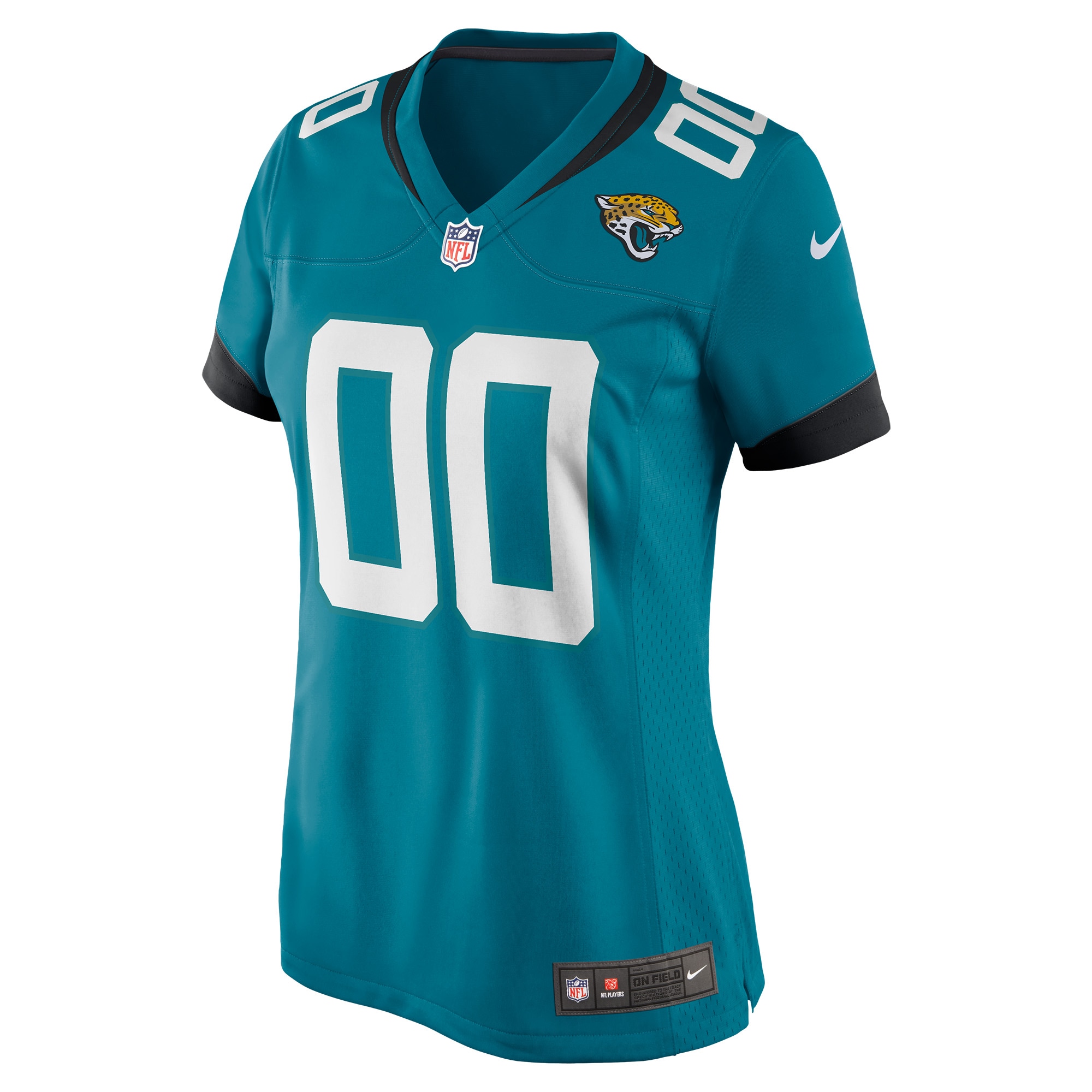 Alternative view of Jaguars Teal Custom Jersey nike design - Jaguars Teal Custom Jersey