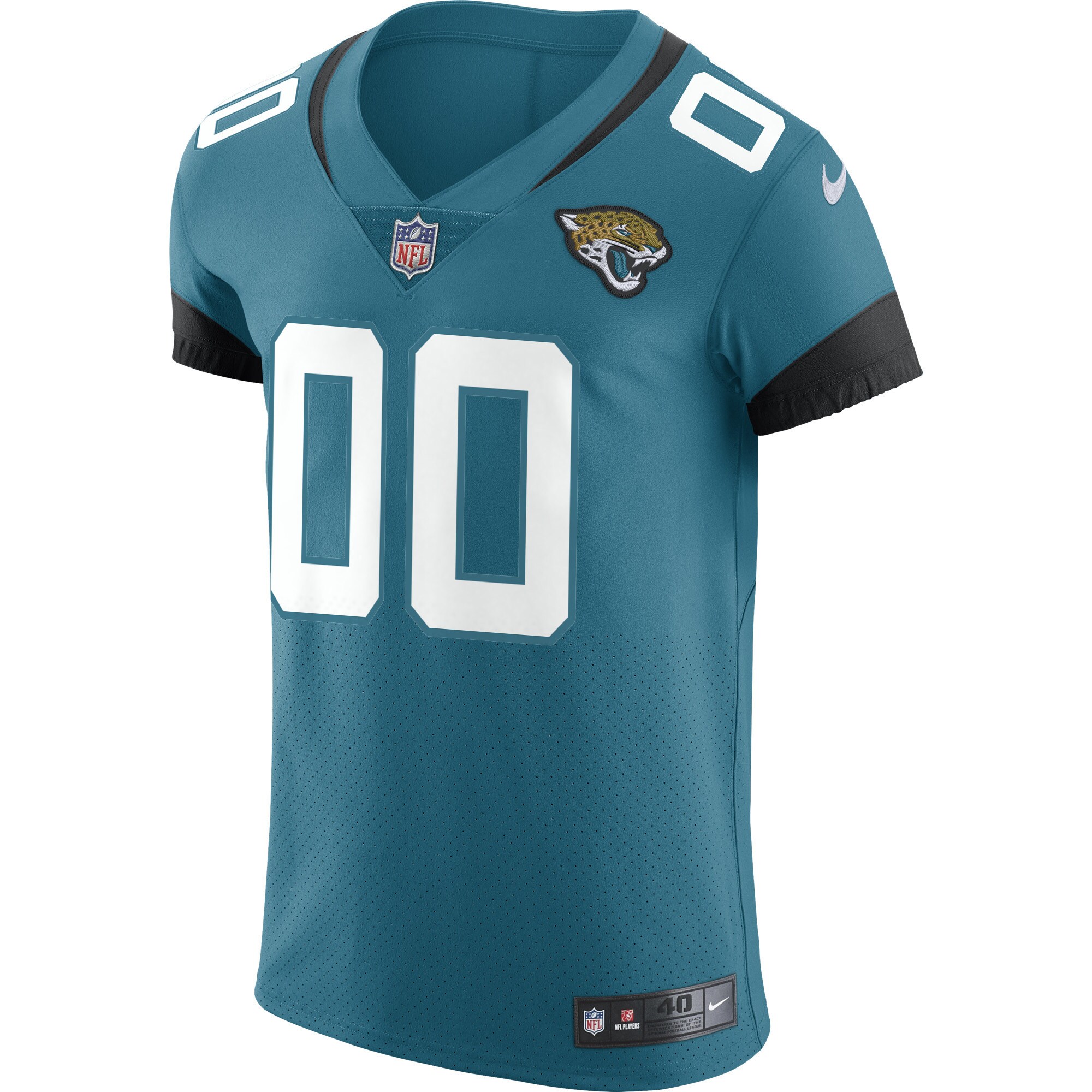 Alternative view of Jaguars Teal Custom Jersey nike personalized - Nike Jaguars Teal