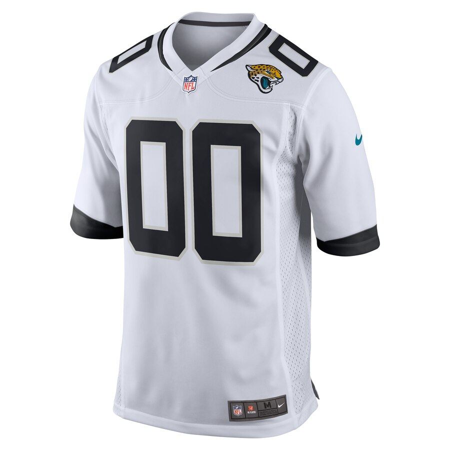 Alternative view of Jaguars White Alternate Jersey - Nike Jaguars White Alternate Custom
