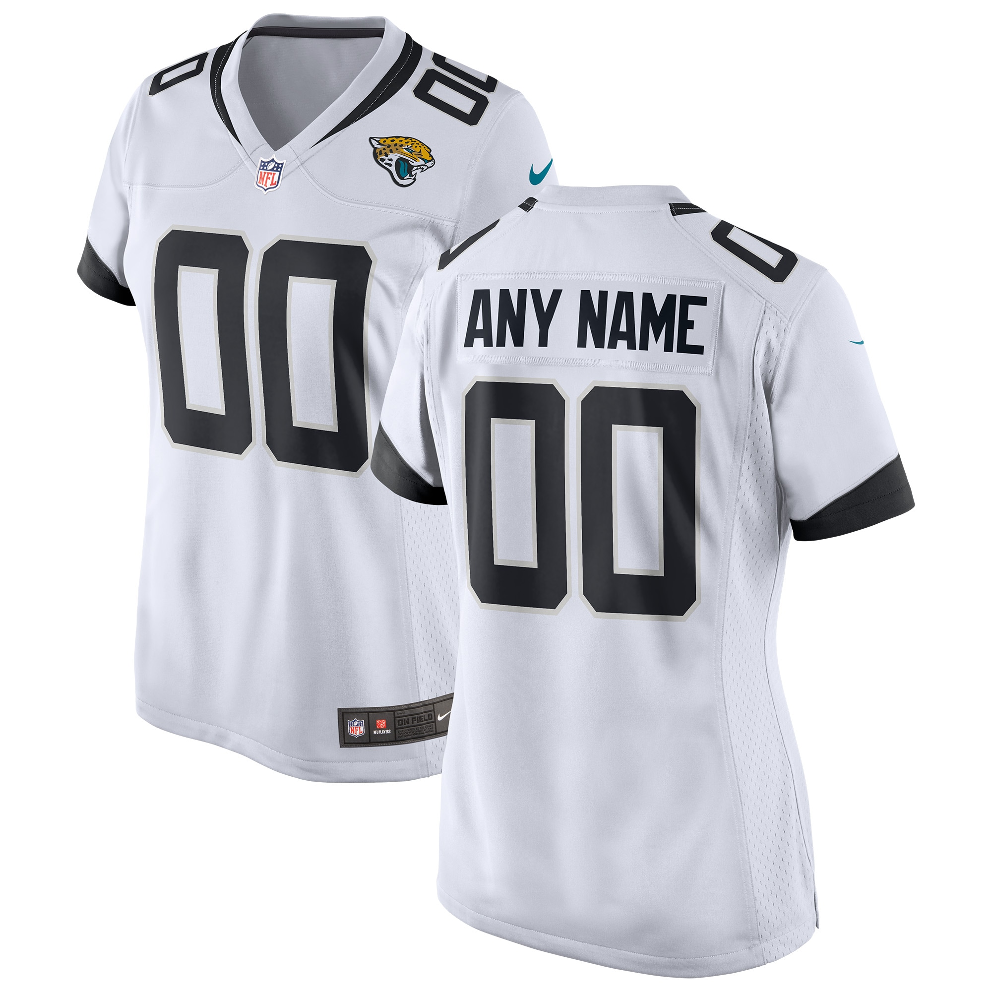 Jaguars White Custom Jersey nike design - Jaguars White Custom Jersey