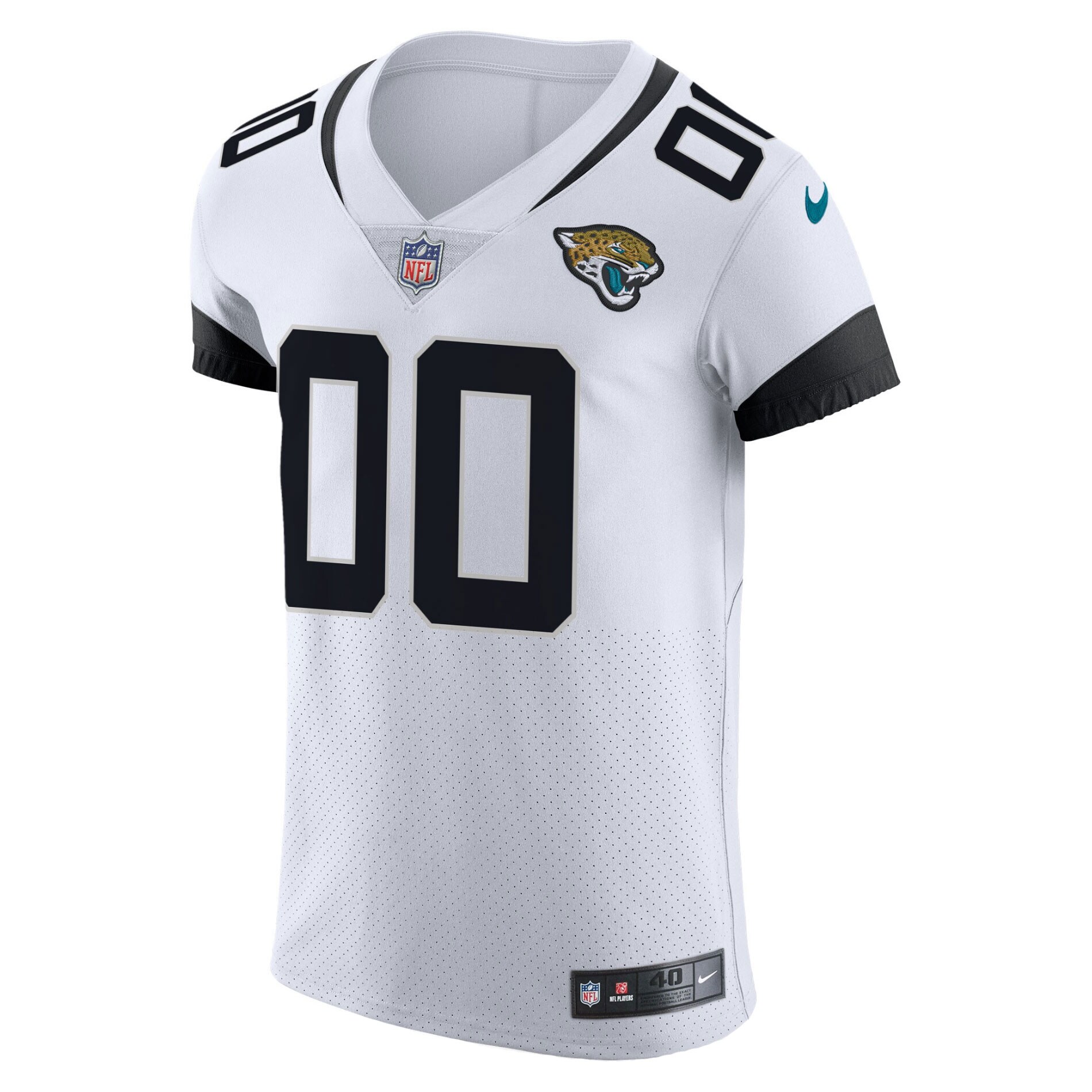 Alternative view of Jaguars White Game Jersey - Nike - Customizable NFL Style
