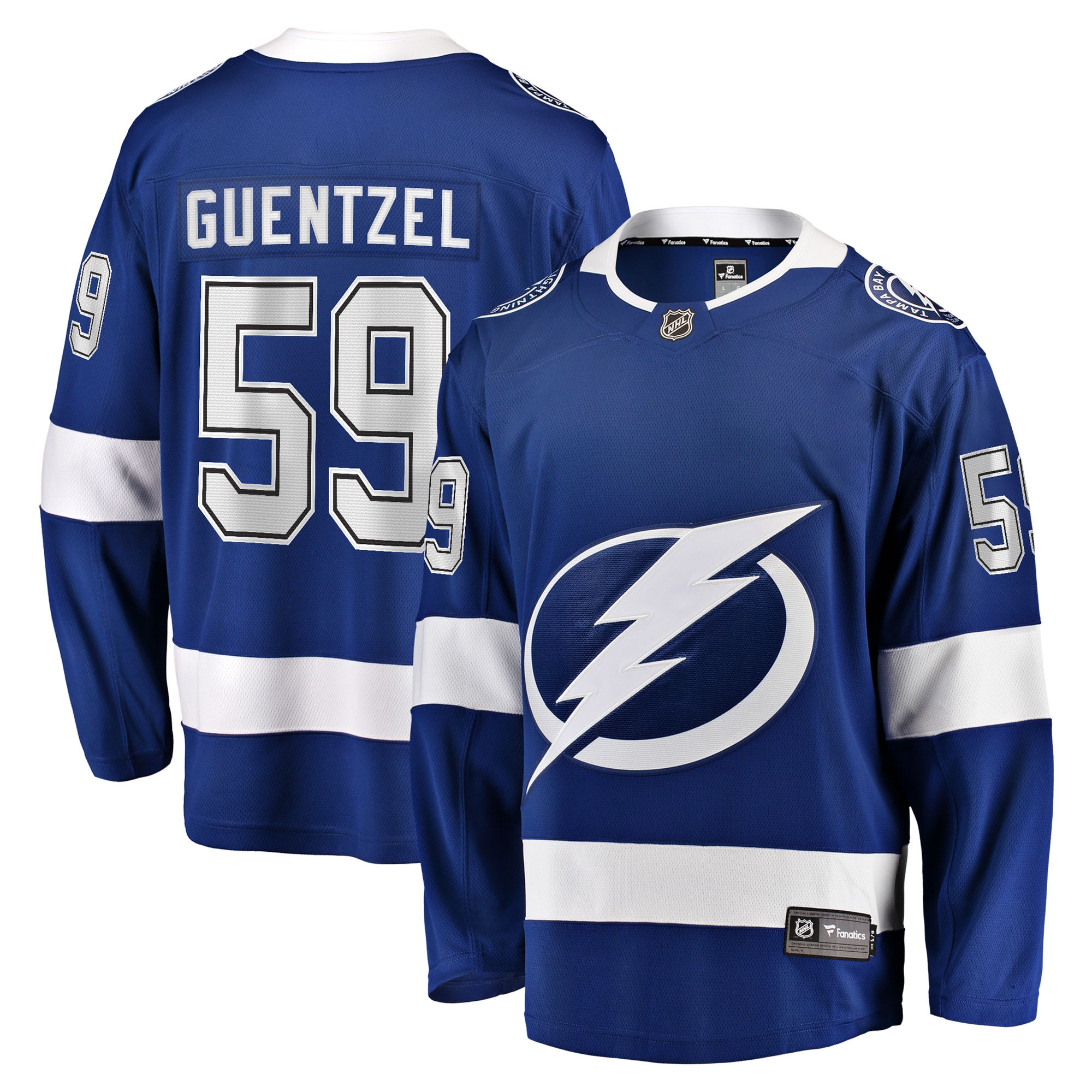 Jake Guentzel Tampa Bay Lightning Fanatics Home Premier Breakaway Player Jersey - Blue
