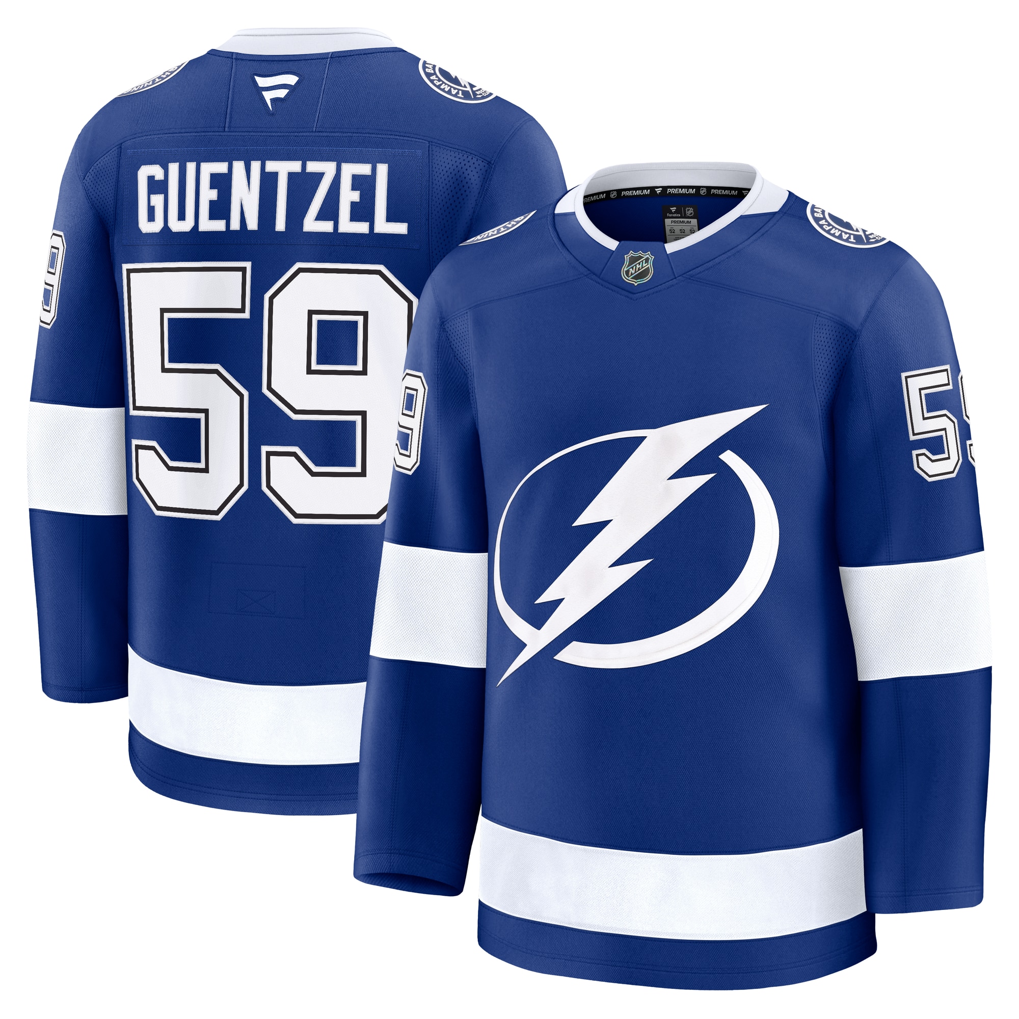 Jake Guentzel Tampa Bay Lightning Fanatics Home Premium Jersey - Blue