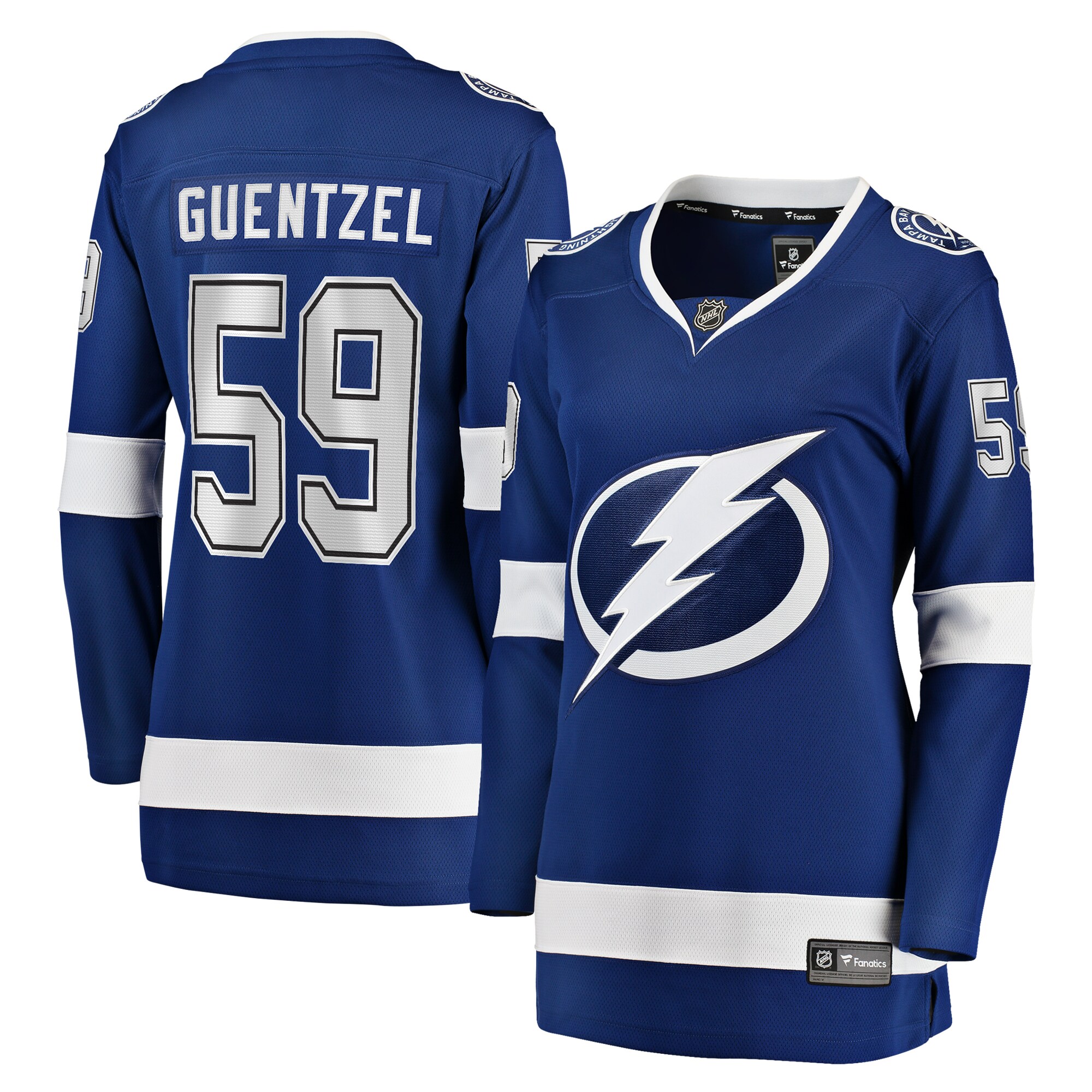 Jake Guentzel Tampa Bay Lightning Fanatics Women's Home Premier Breakaway Player Jersey Breakaway Jersey - Blue