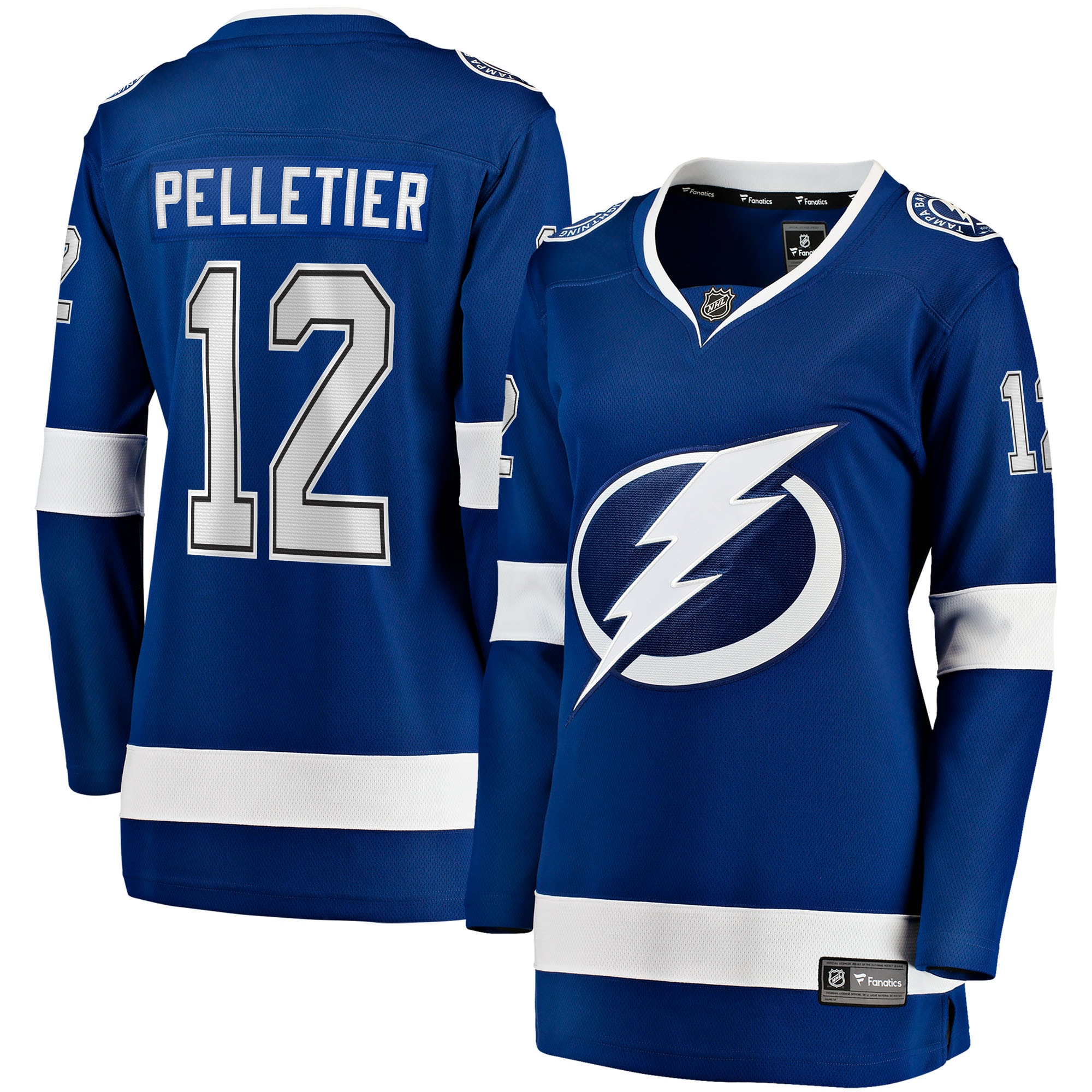 Jakob Pelletier Tampa Bay Lightning Fanatics Women's Home Breakaway Jersey - Blue