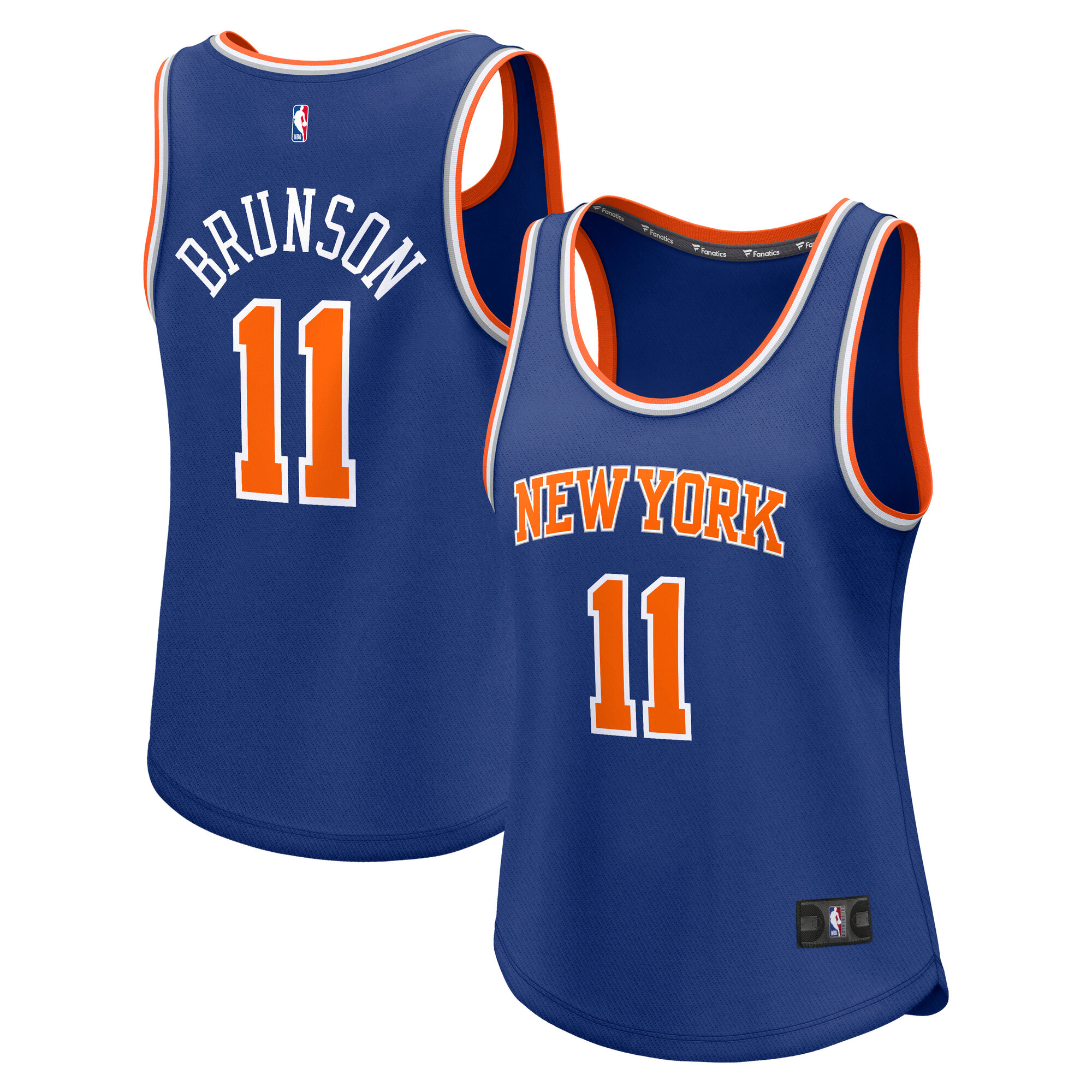 Jalen Brunson New York Knicks Fanatics Women's Fast Break Player Jersey - Icon Edition - Blue