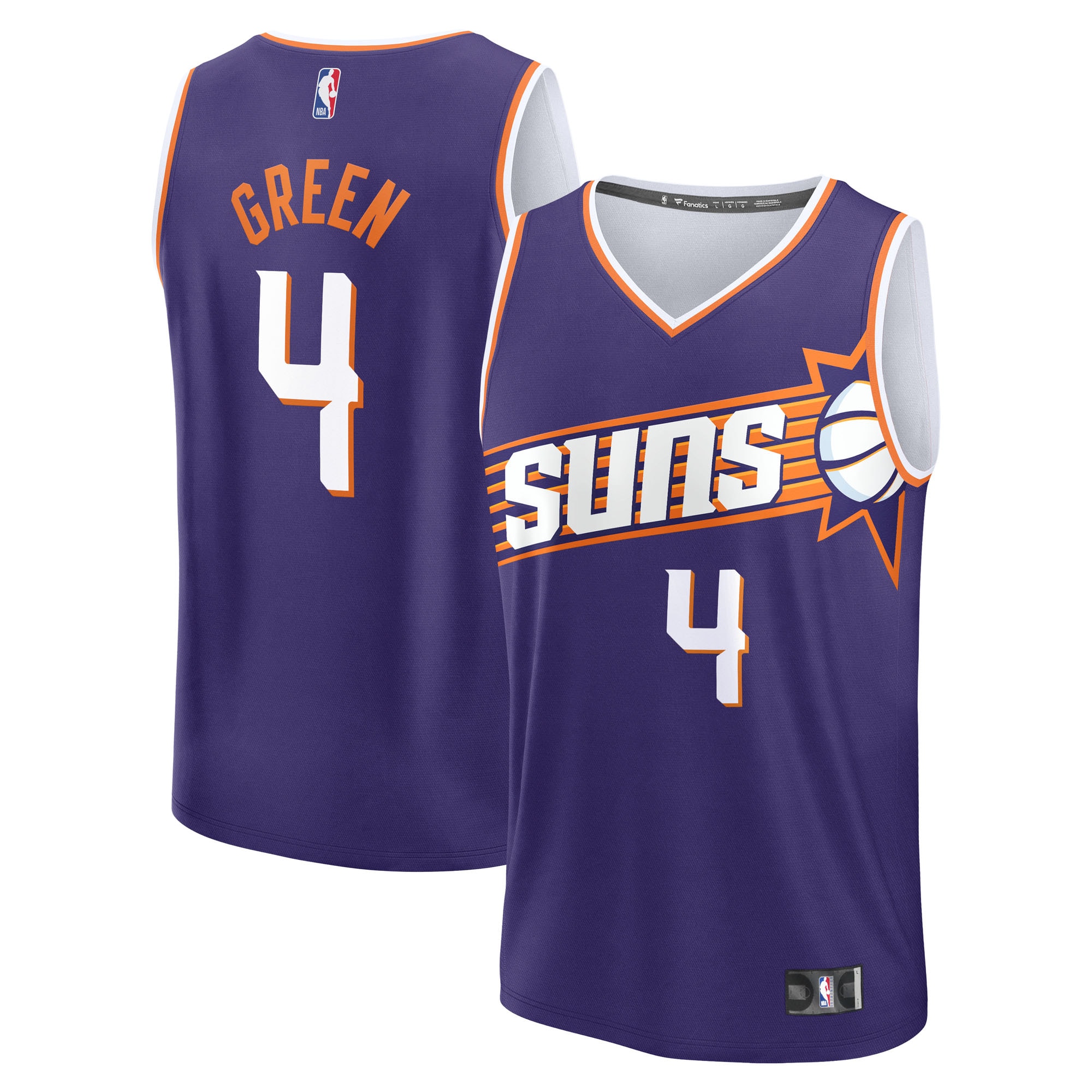 Jalen Green Phoenix Suns Fanatics Fast Break Jersey - Purple - Icon Edition