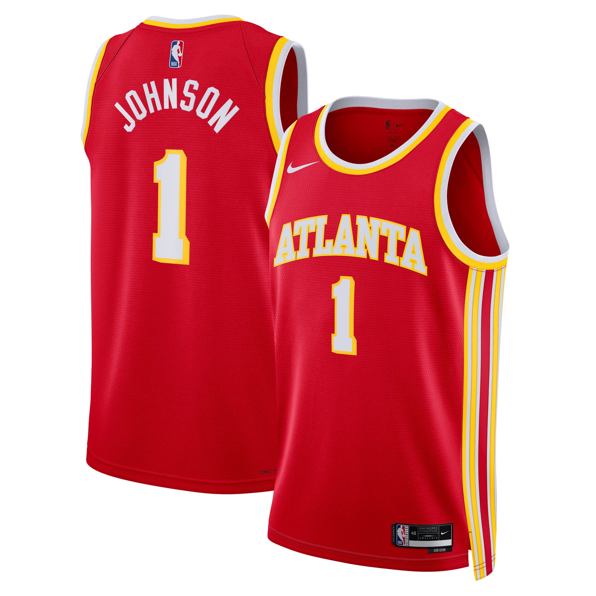 Jalen Johnson Atlanta Hawks Unisex Swingman Jersey - Icon Edition - Red