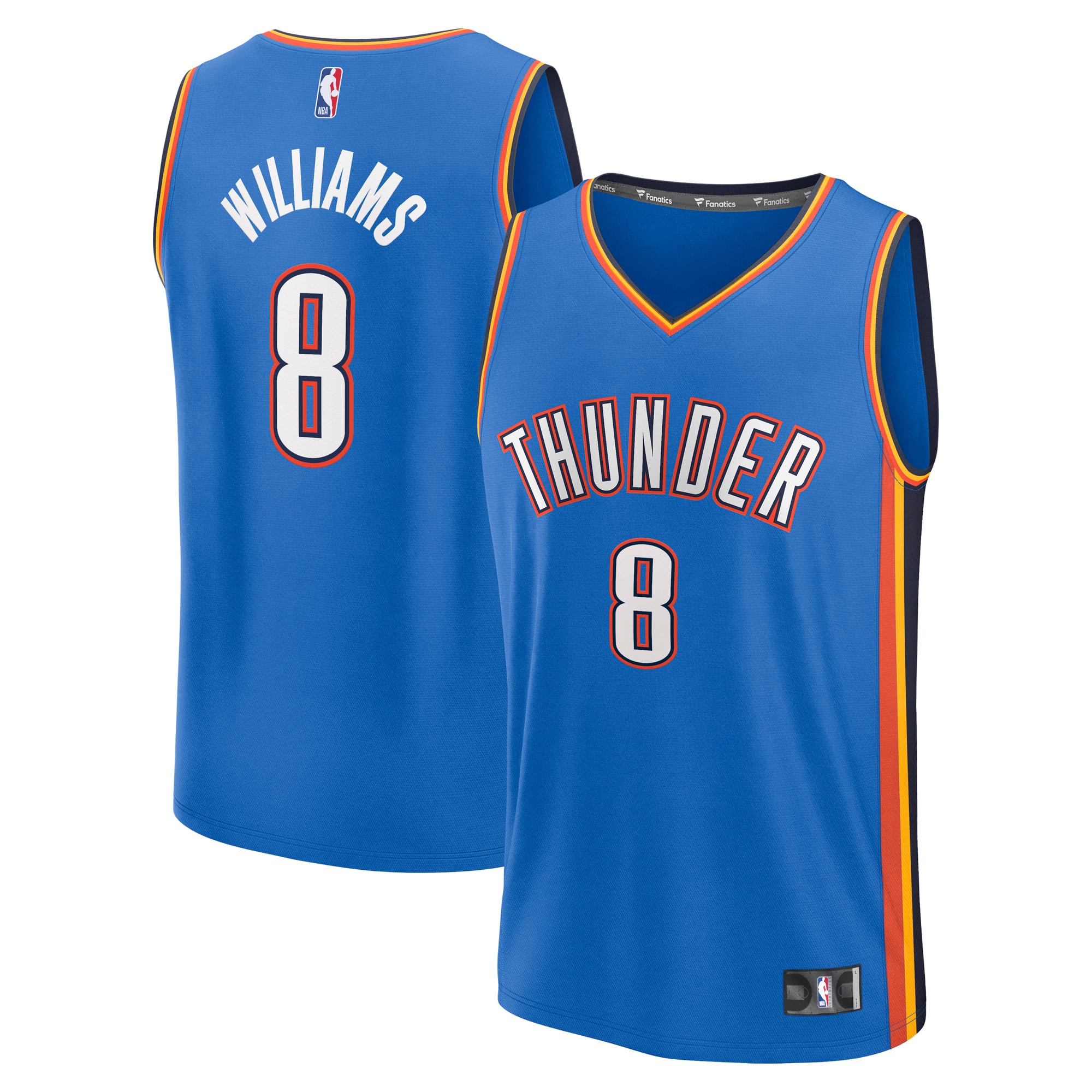 Jalen Williams Oklahoma City Thunder Fanatics Fast Break Player Jersey - Icon Edition - Blue
