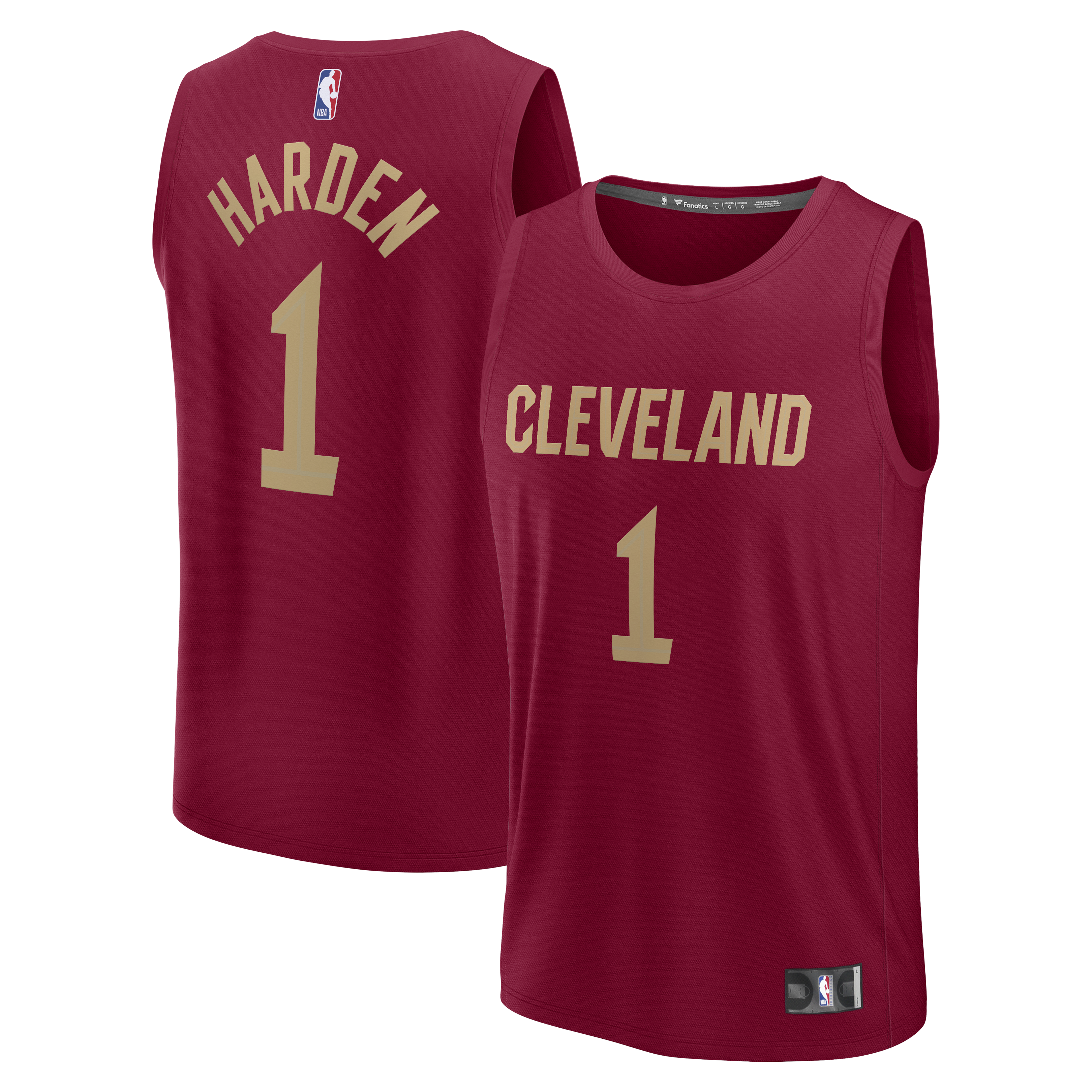 James Harden Cleveland Cavaliers Fanatics Youth Fast Break Jersey - Icon Edition - Wine