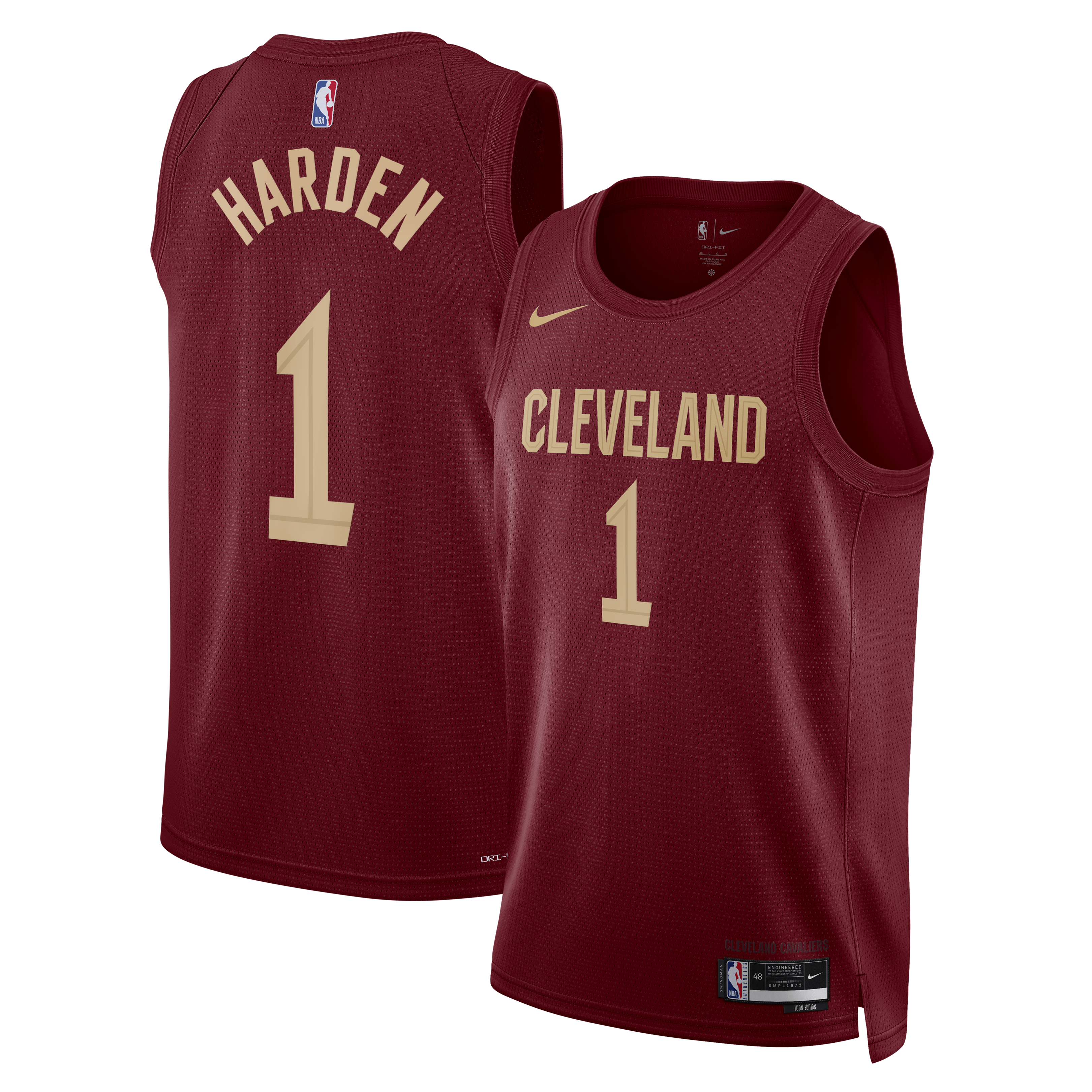 James Harden Cleveland Cavaliers Unisex Swingman Jersey - Icon Edition - Wine
