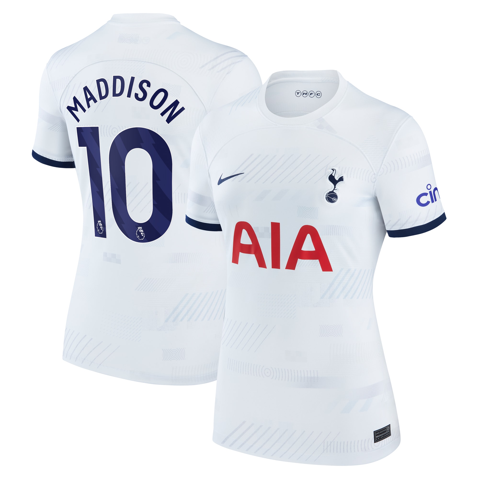 James Maddison Tottenham Hotspur Women's 2023/24 Home Stadium Player Jersey - White