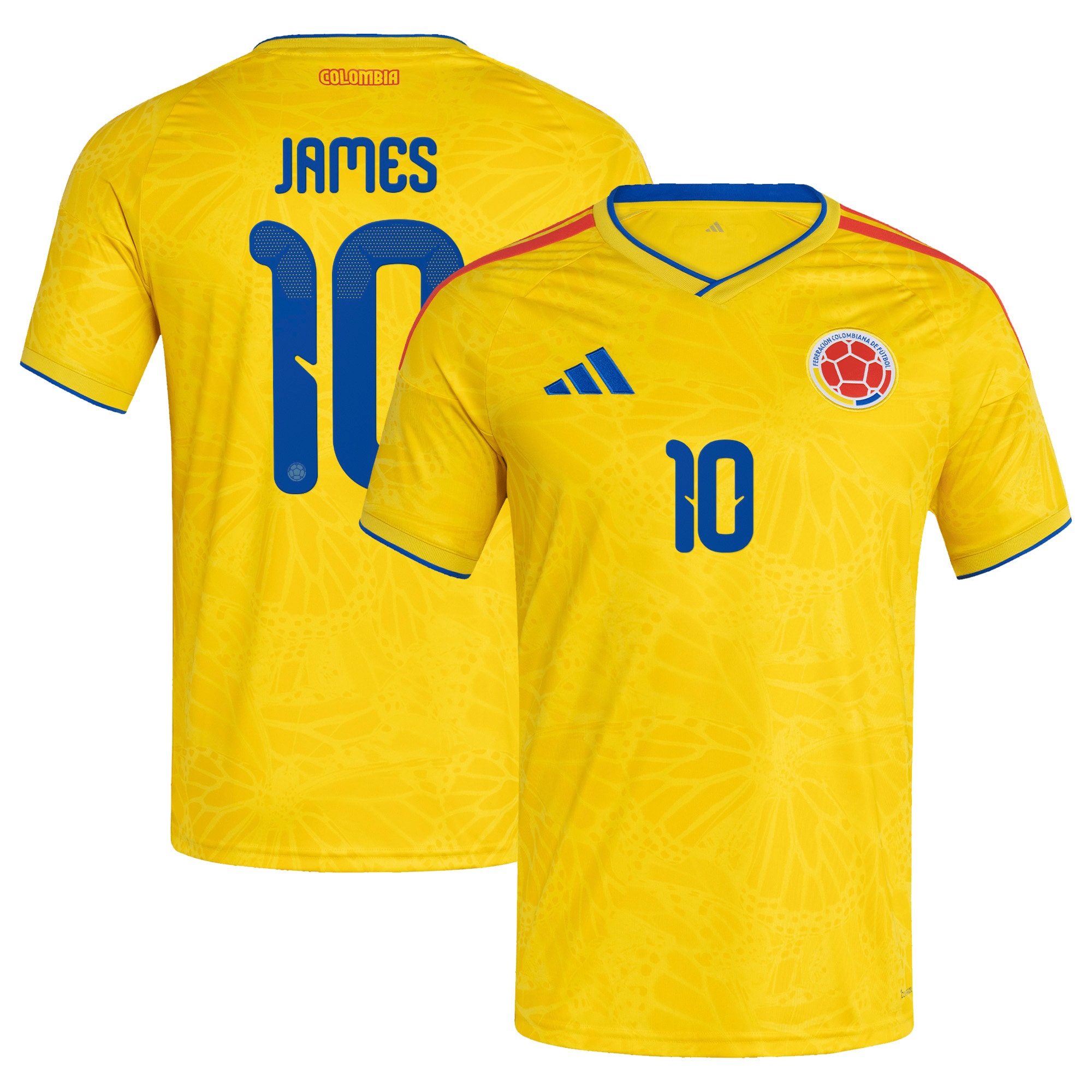 James Rodriguez Colombia National Team 2026 Home Jersey - Yellow