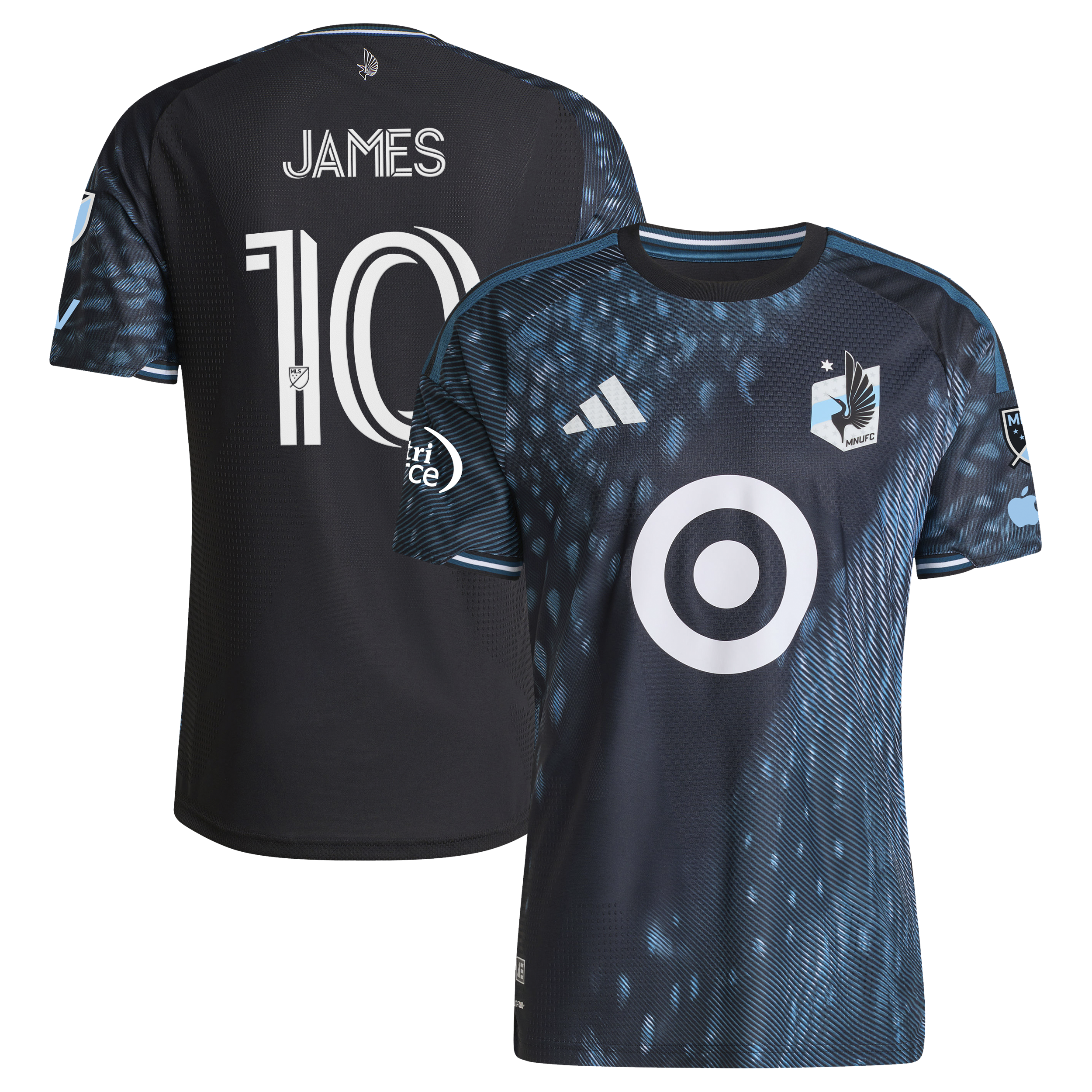 James Rodriguez Minnesota United FC 2026 The Decade Kit On-Field Patch Jersey - Black