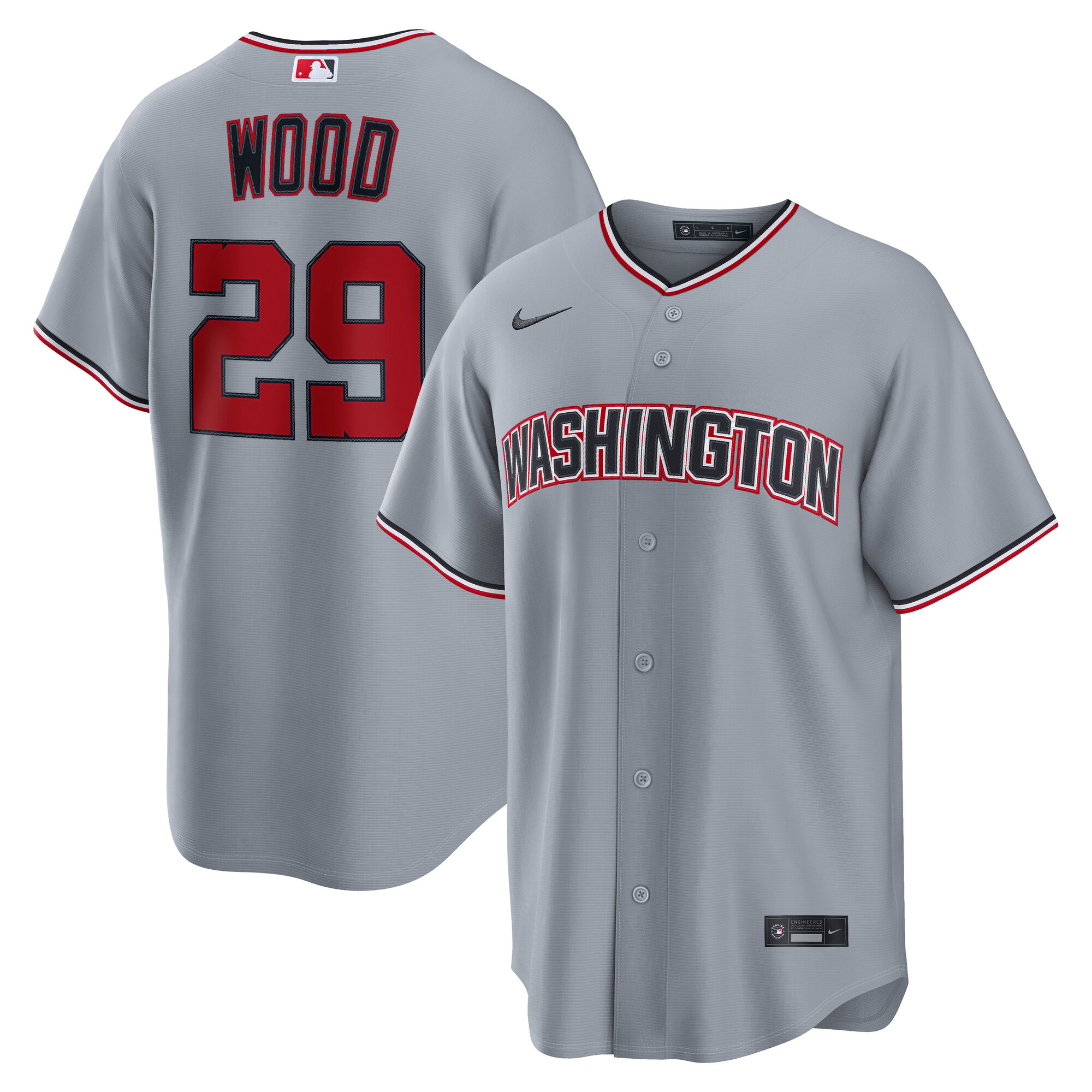 James Wood Washington Nationals Road Jersey