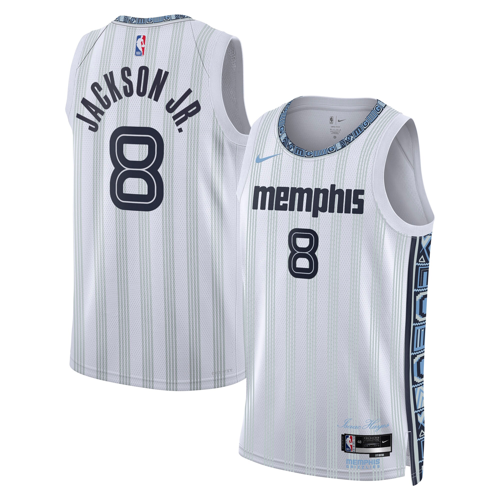 Jaren Jackson Jr. Memphis Grizzlies Unisex 2025/26 Swingman Jersey - White - City Edition