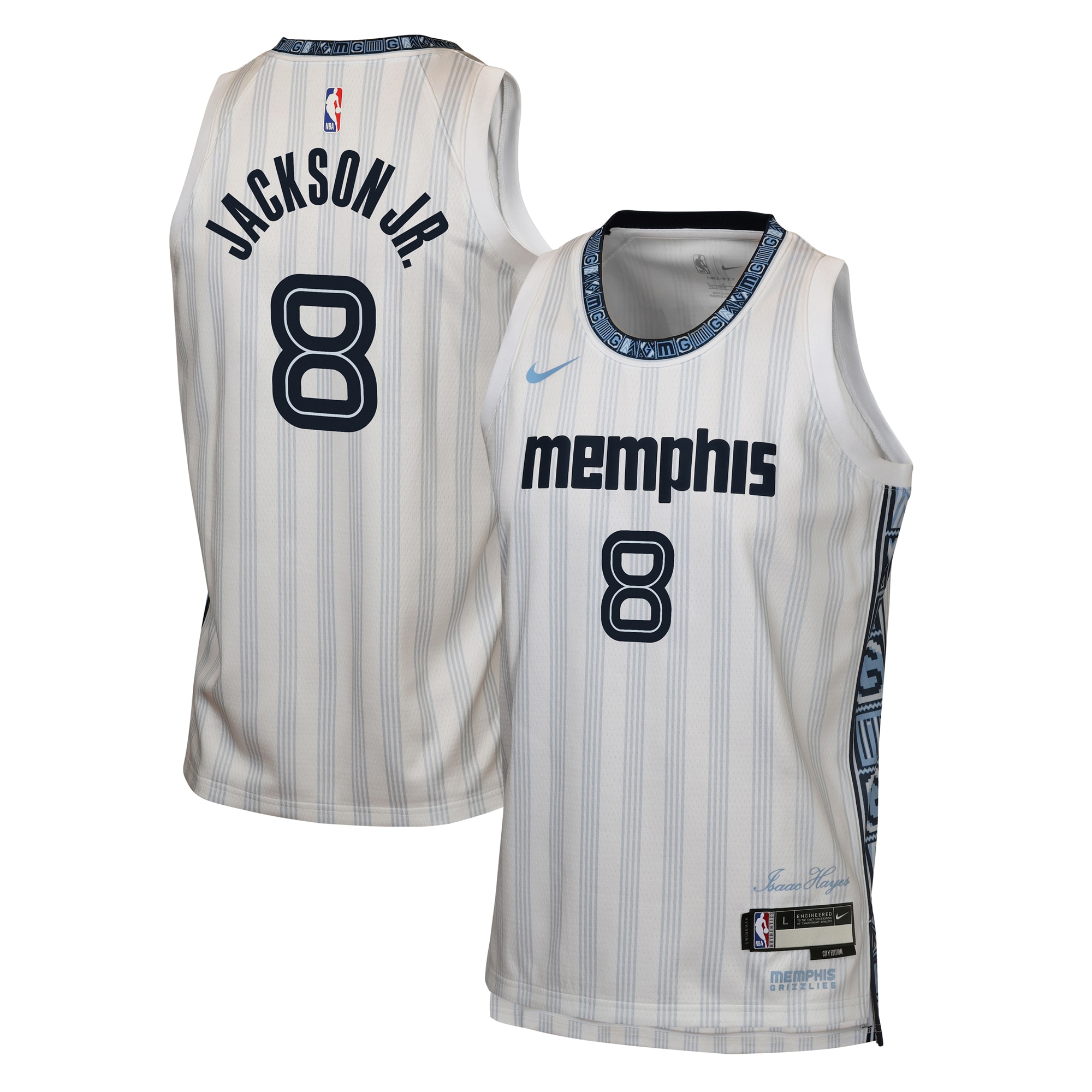 Jaren Jackson Jr. Memphis Grizzlies Youth 2025/26 City Edition Swingman Jersey - White