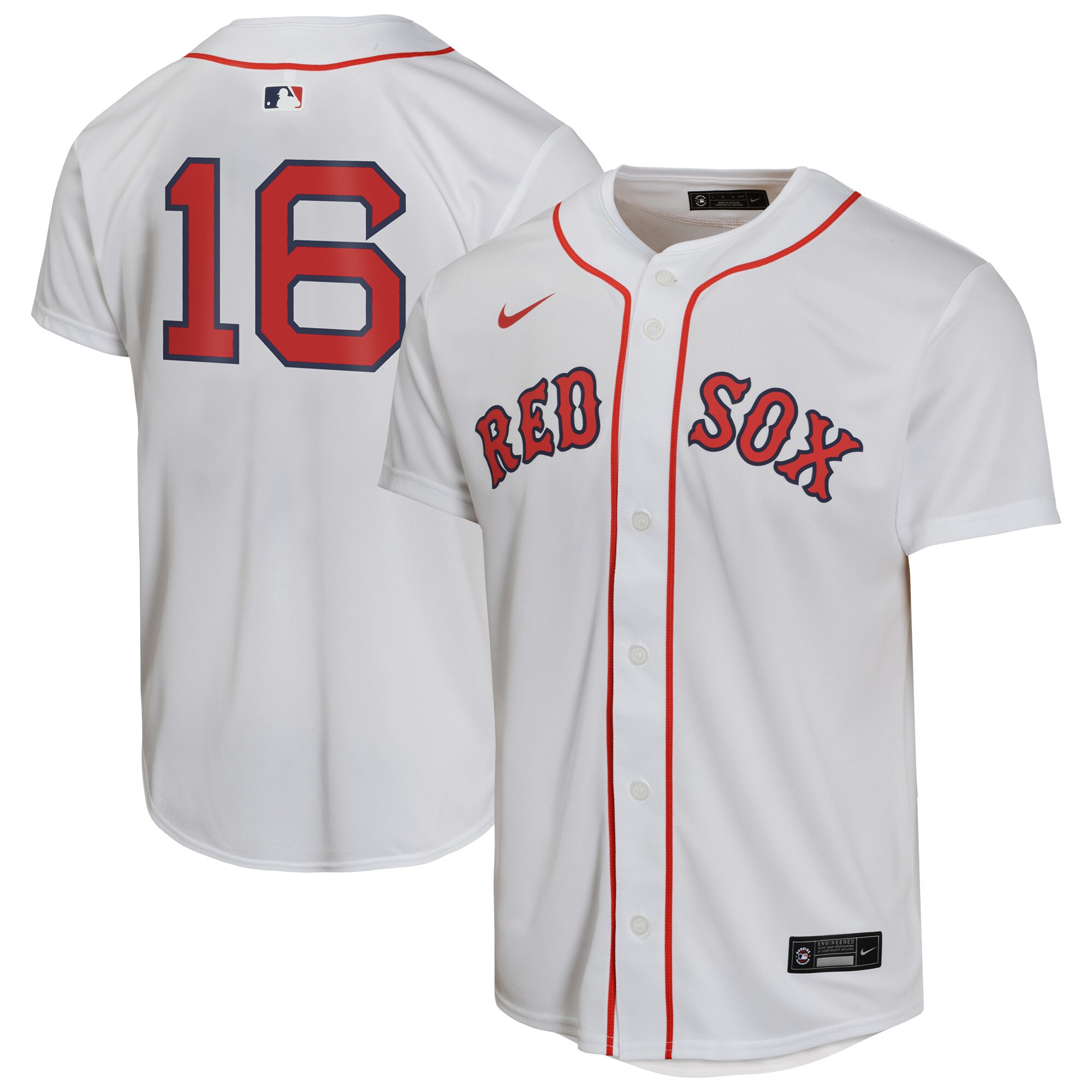 Jarren Duran Boston Red Sox Youth Home Player Game Jersey - White
