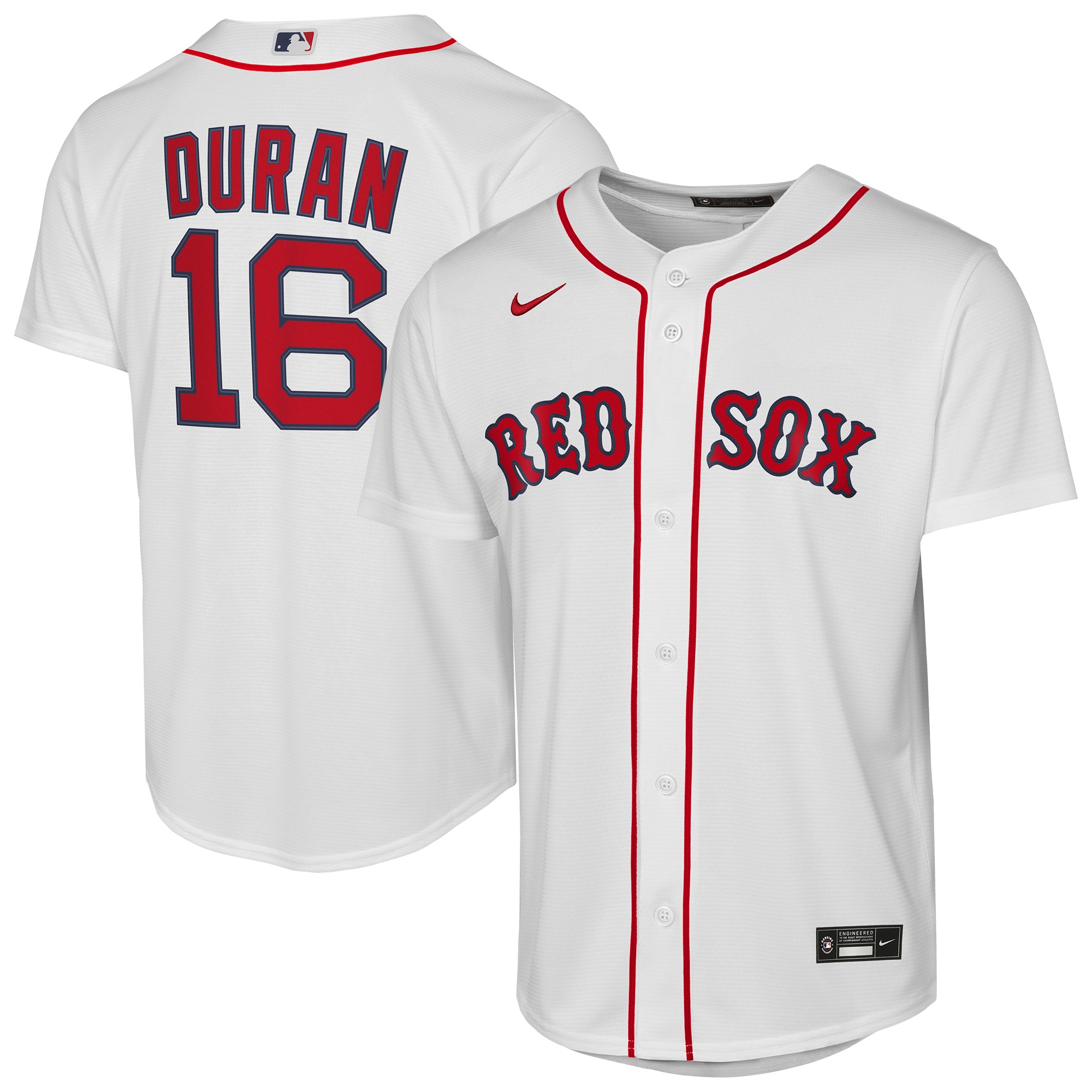 Jarren Duran Boston Red Sox Youth Home Player Jersey - White