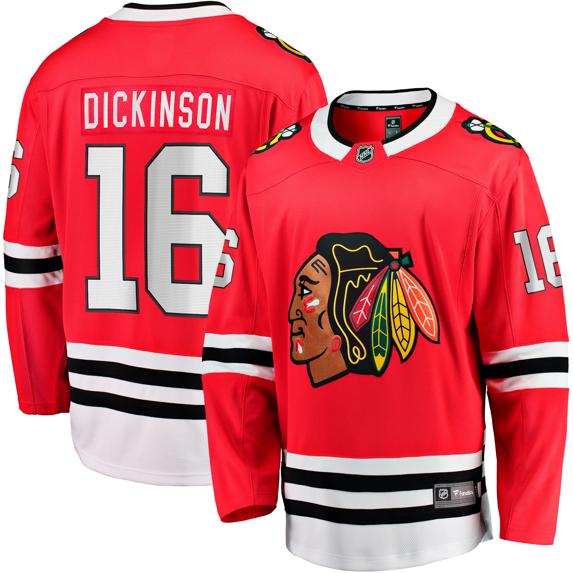 Jason Dickinson Chicago Blackhawks Fanatics Home Breakaway Jersey - Red