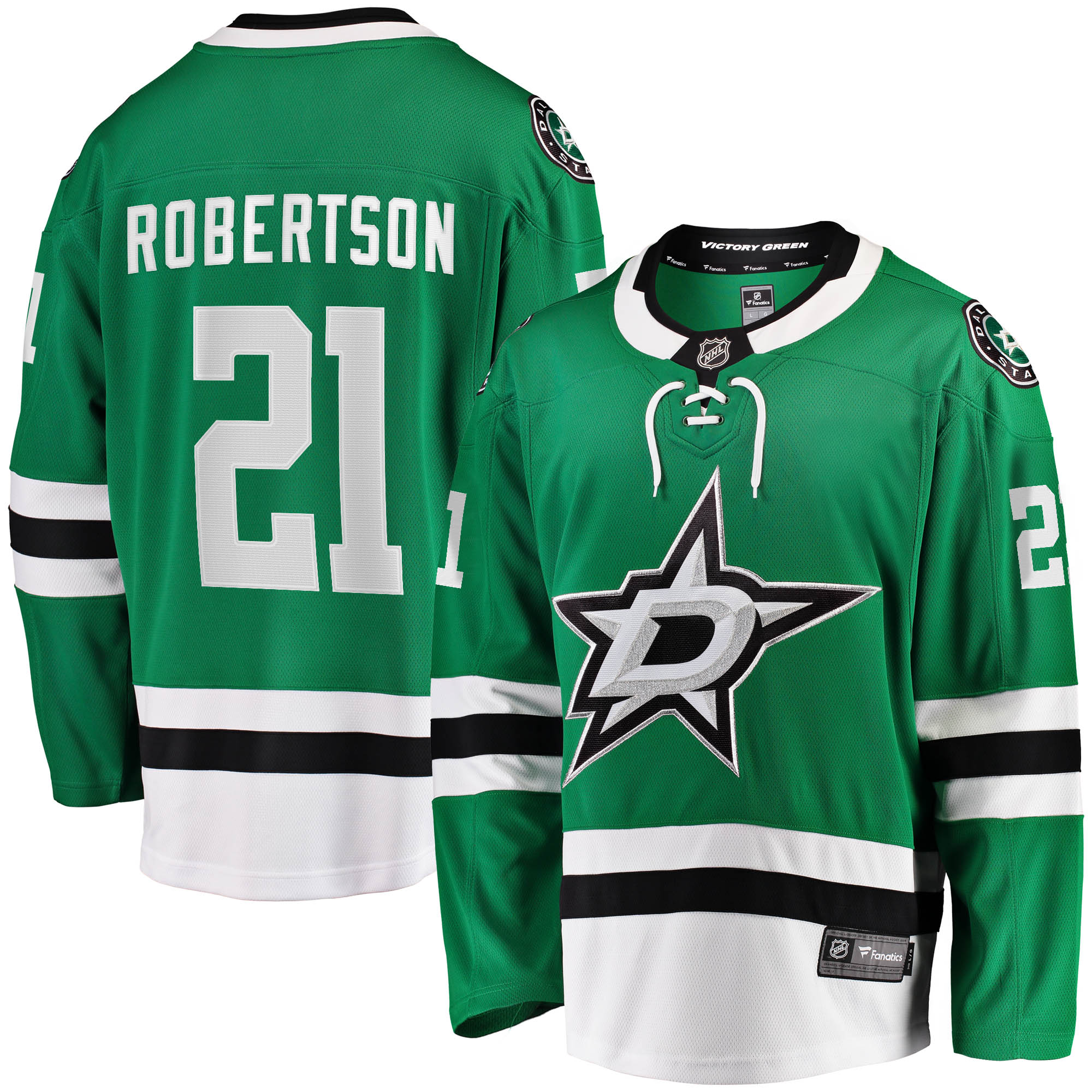 Jason Robertson Dallas Stars Fanatics Home Breakaway Jersey - Kelly Green