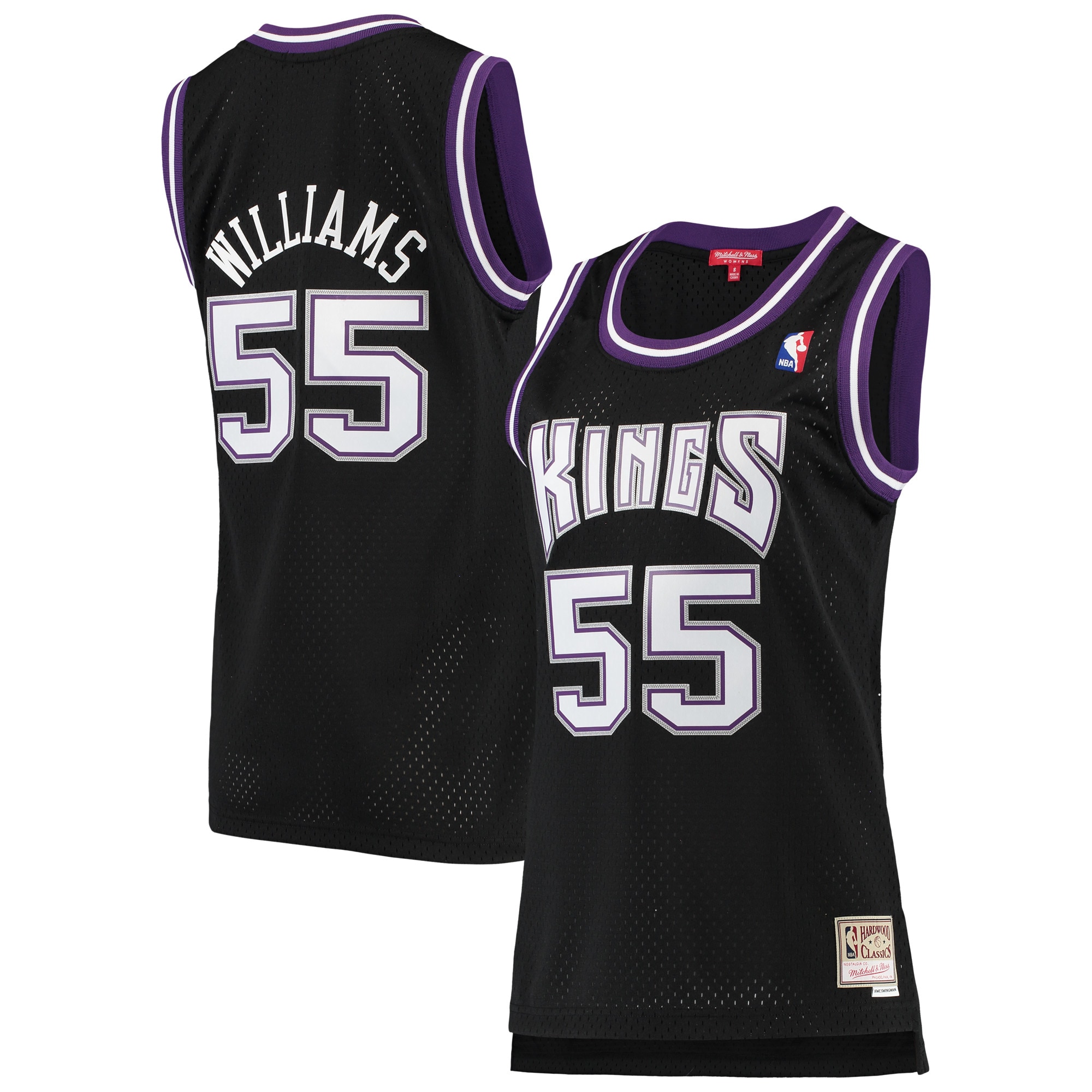 Jason Williams Sacramento Kings Women's 2000/01 Hardwood Classics Swingman Jersey - Black