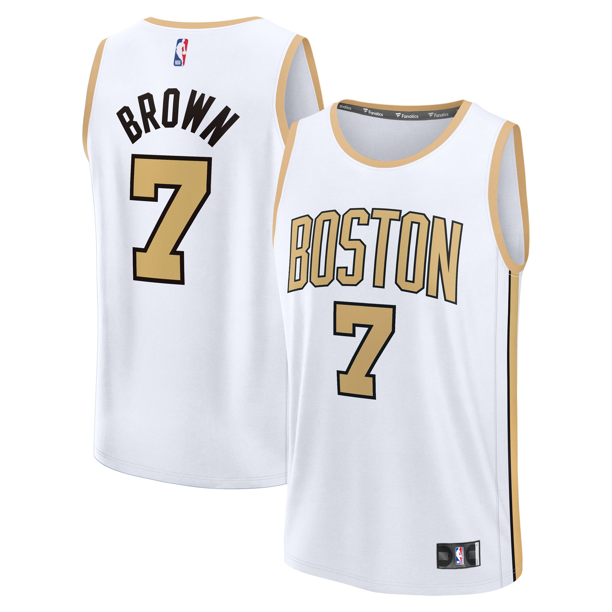 Jaylen Brown Boston Celtics Fanatics 2025/26 City Edition Fast Break Jersey - White