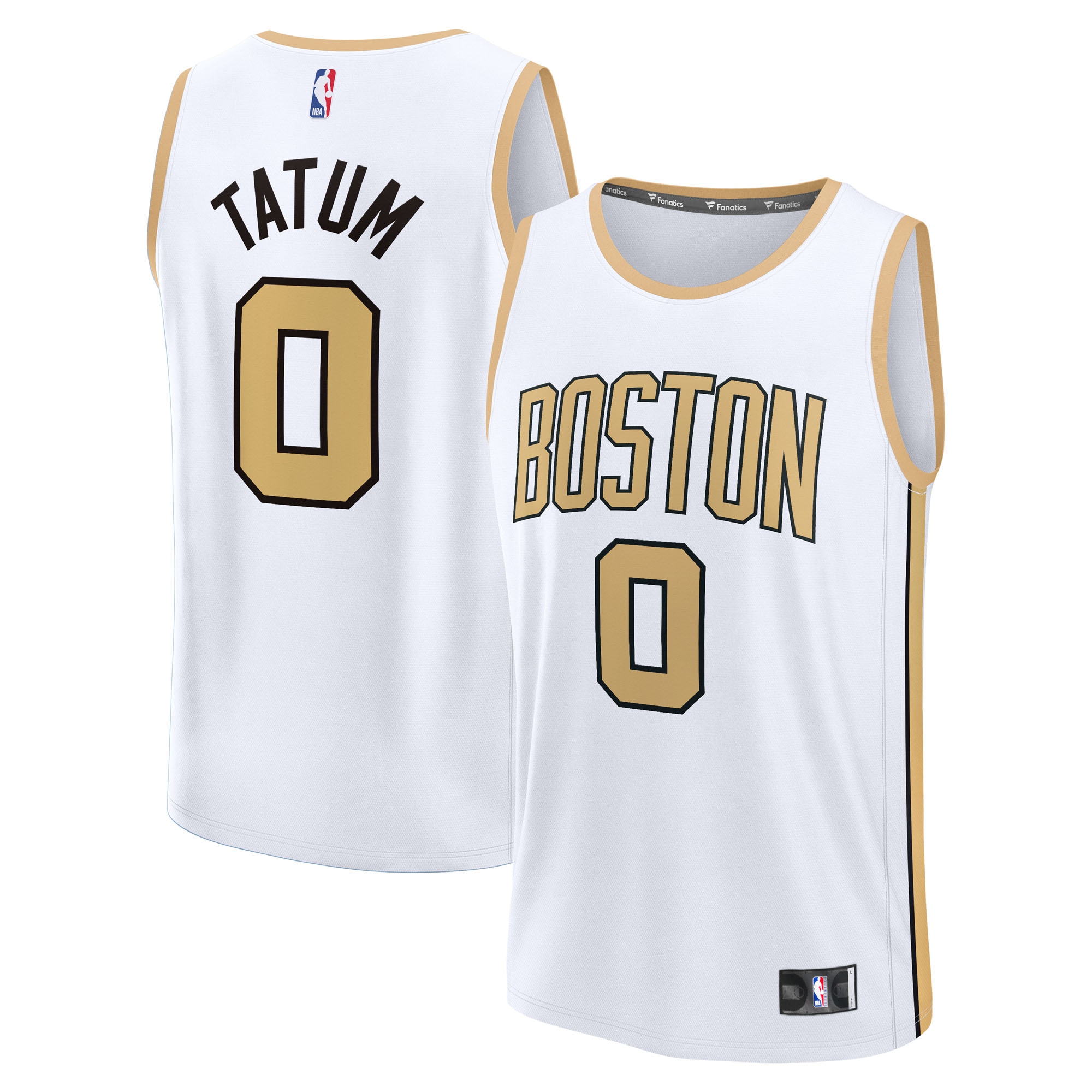 Jayson Tatum Boston Celtics Fanatics Youth 2025/26 City Edition Fast Break Jersey - White