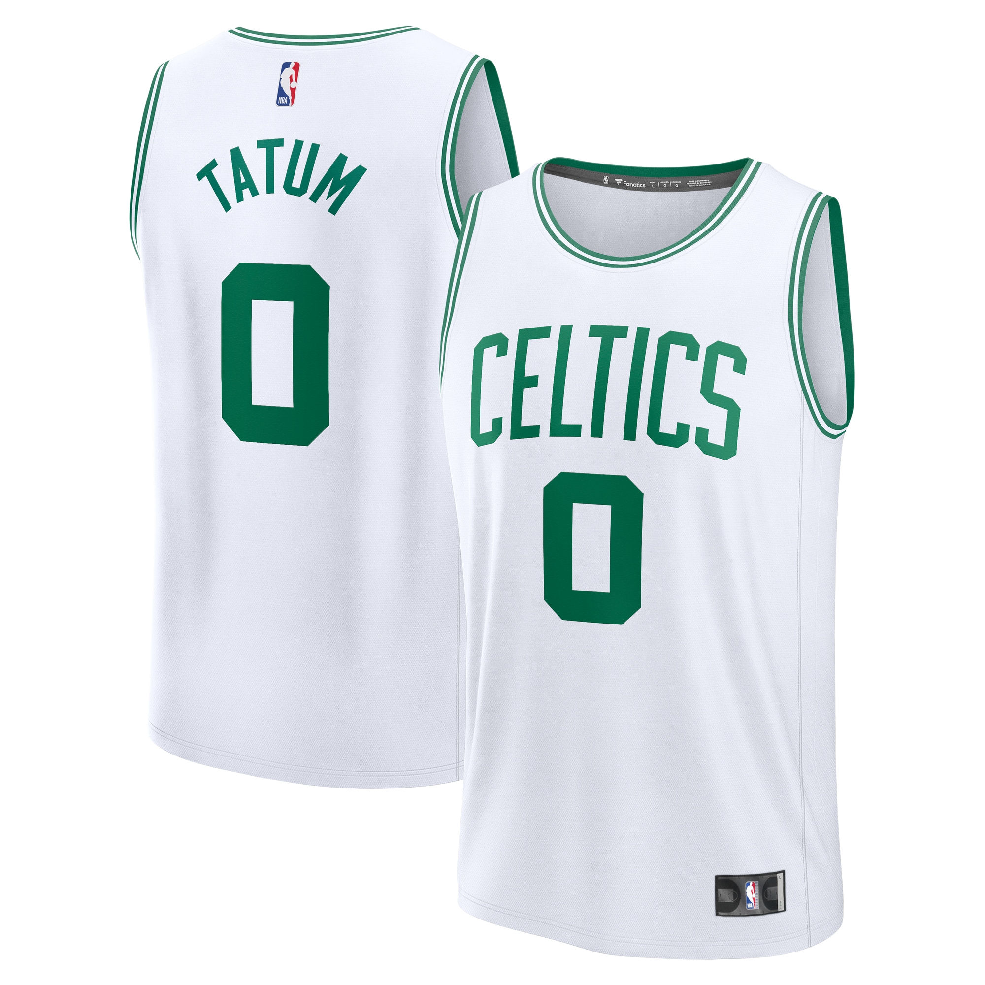 Jayson Tatum Boston Celtics Fanatics Youth Fast Break Jersey - Association Edition - White