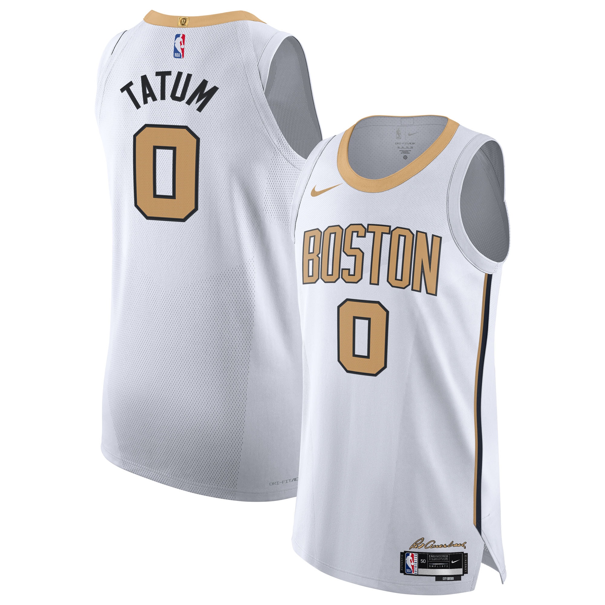 Jayson Tatum Boston Celtics Unisex 2025/26 Jersey - City Edition - White