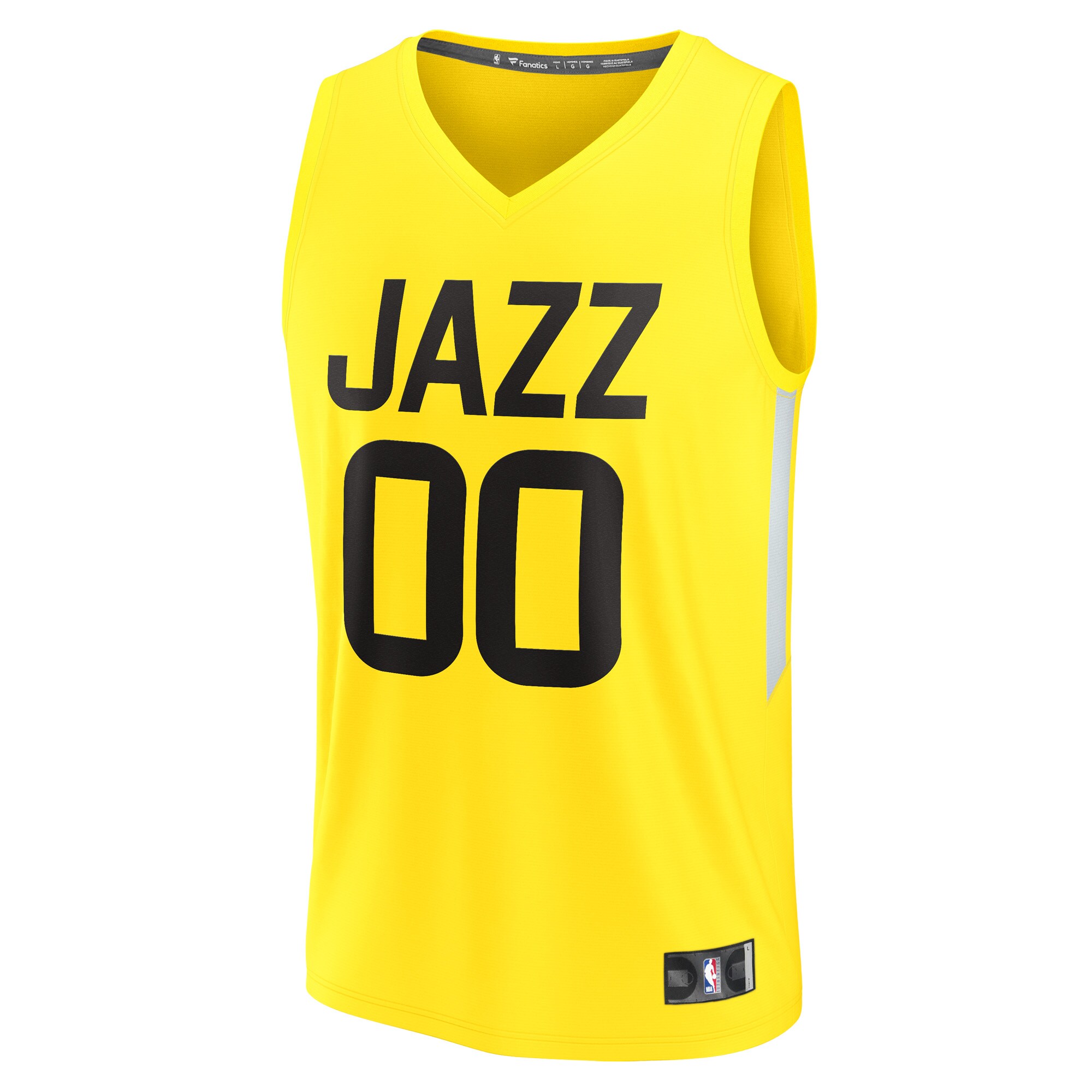 Alternative view of Jazz Yellow Custom Jersey - Fanatics - Personalize Your Own!