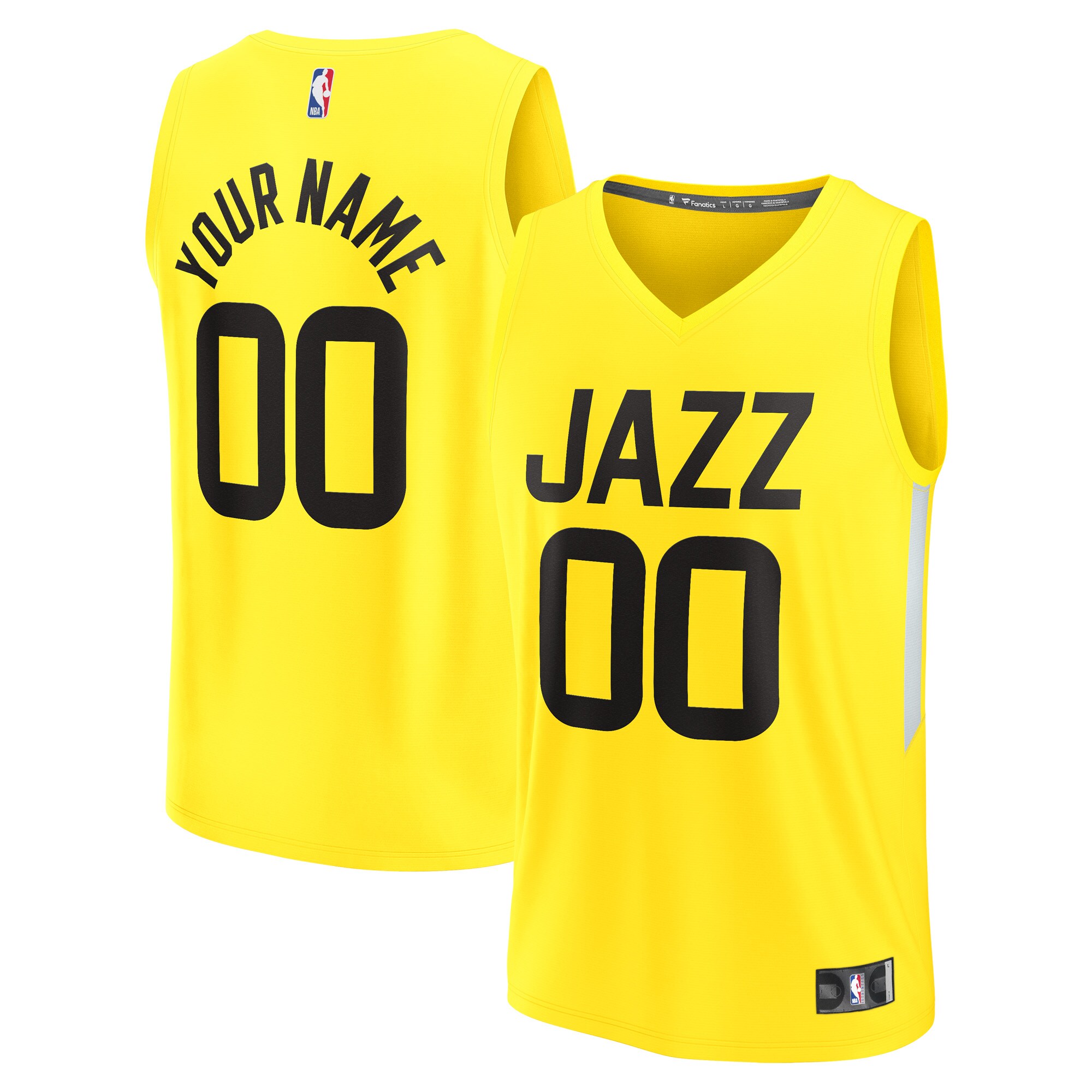 Jazz Yellow Custom Jersey - Fanatics - Personalize Your Own!
