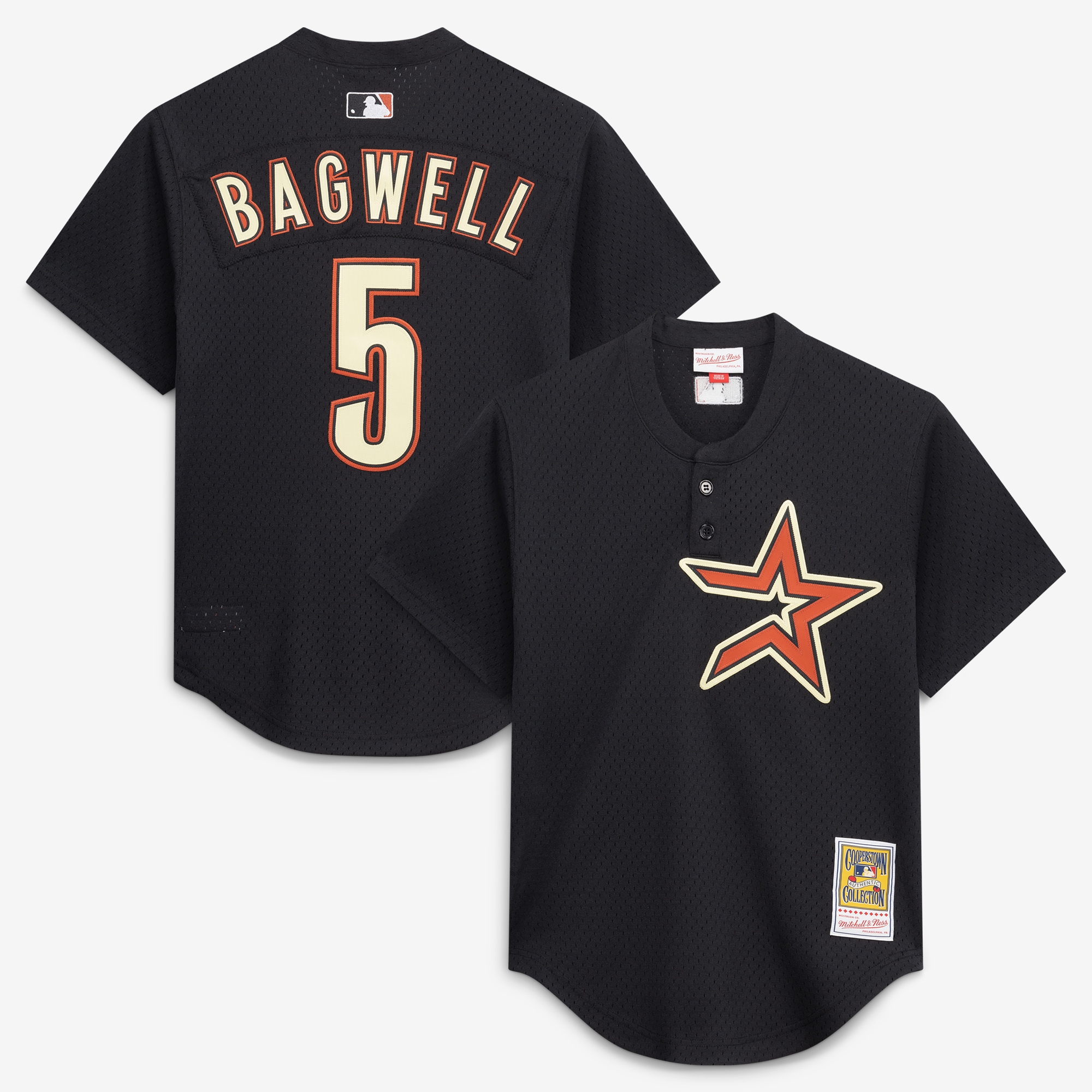 Jeff Bagwell Houston Astros Batting Practice Jersey - Black