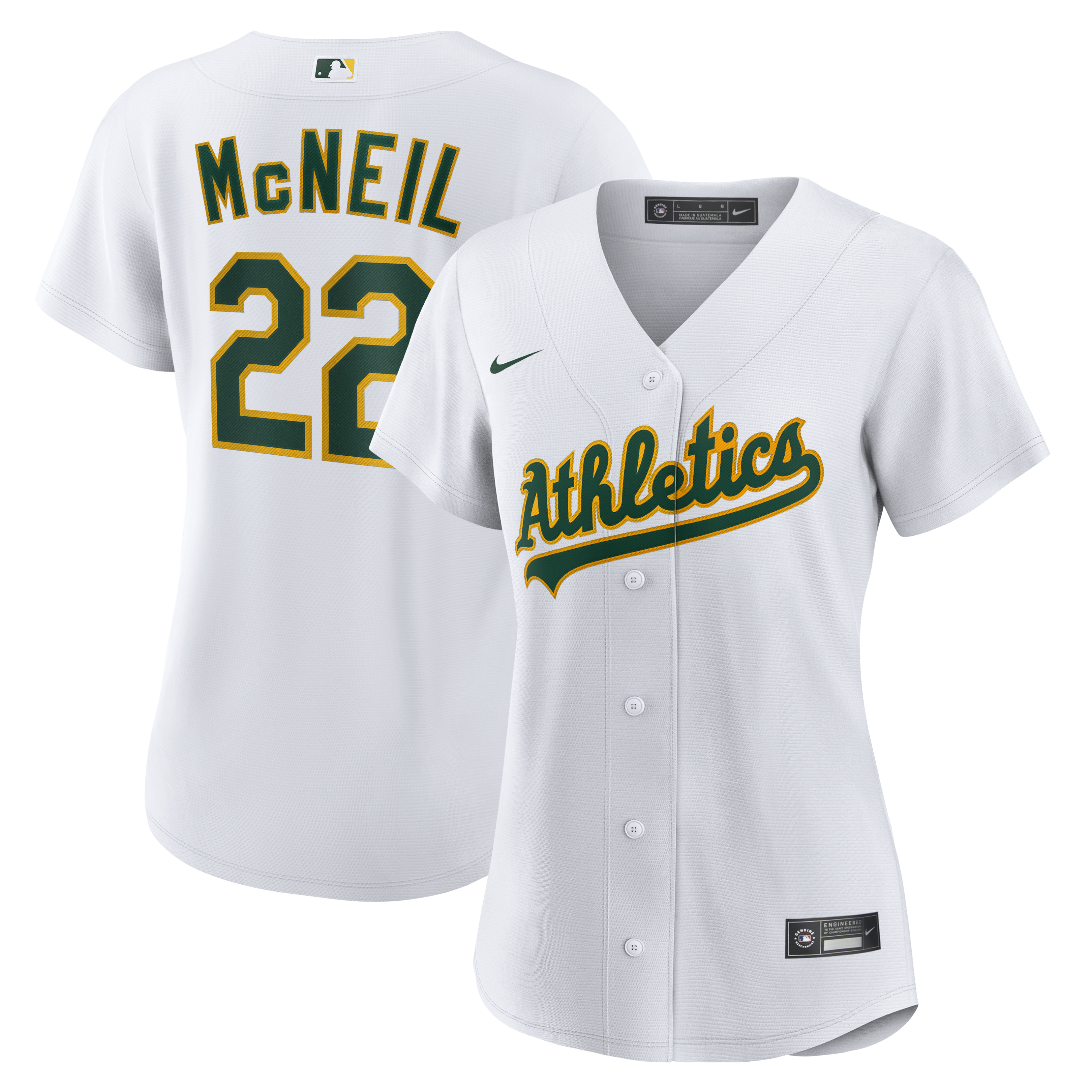 Jeff McNeil Athletics Women's Home Jersey - White