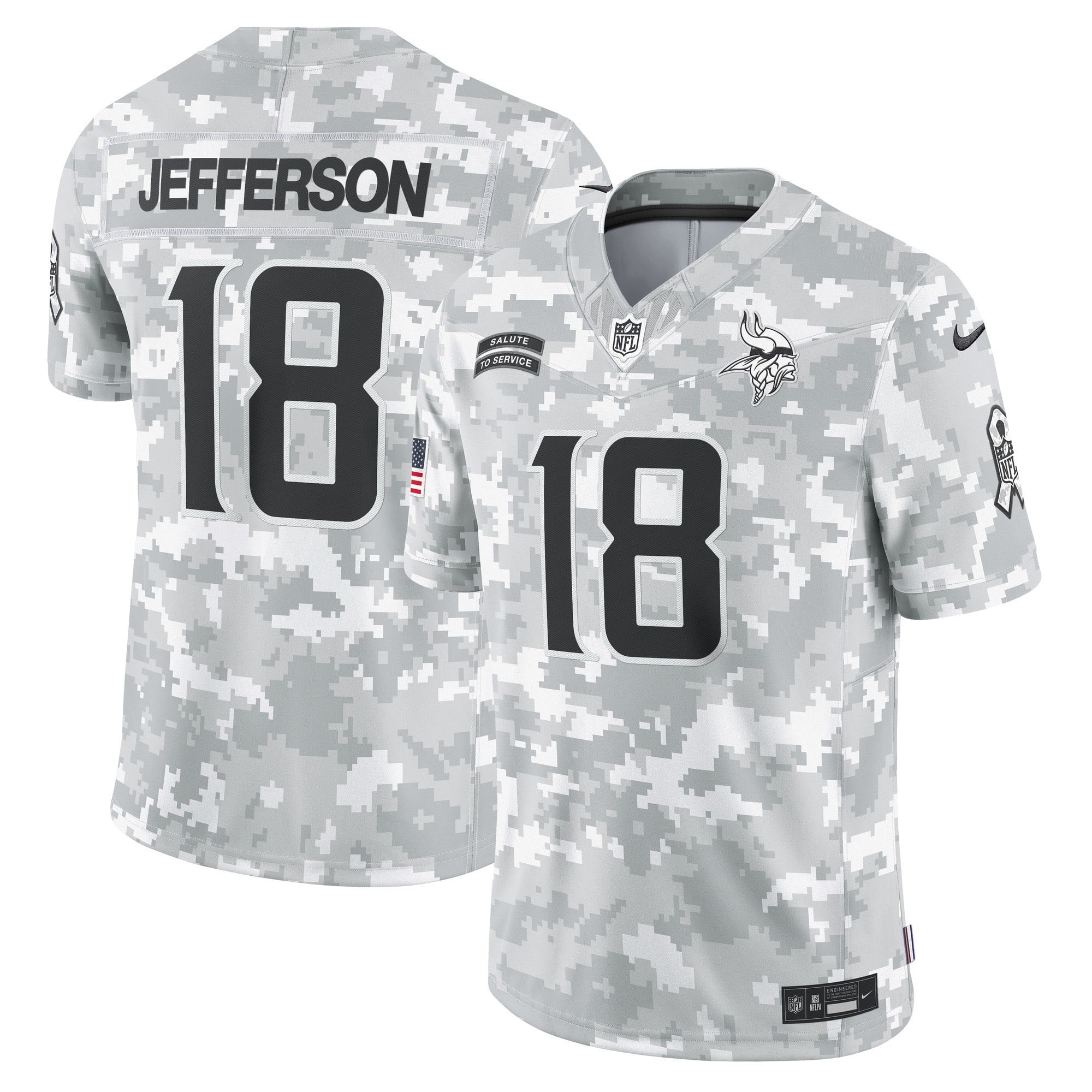 Jefferson Vikings Camo Jersey - Nike - Salute to Service