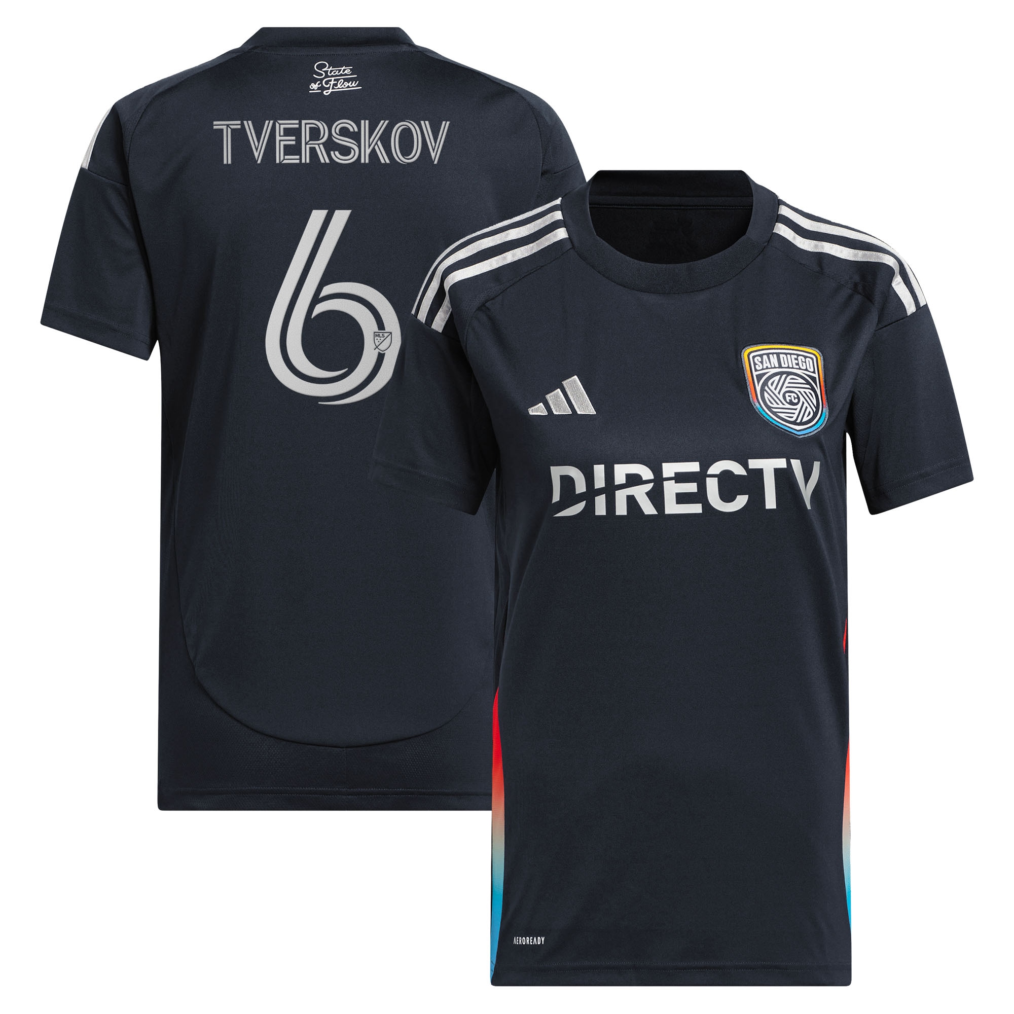 Jeppe Tverskov San Diego FC Women's 2025 State of Flow Jersey - Navy