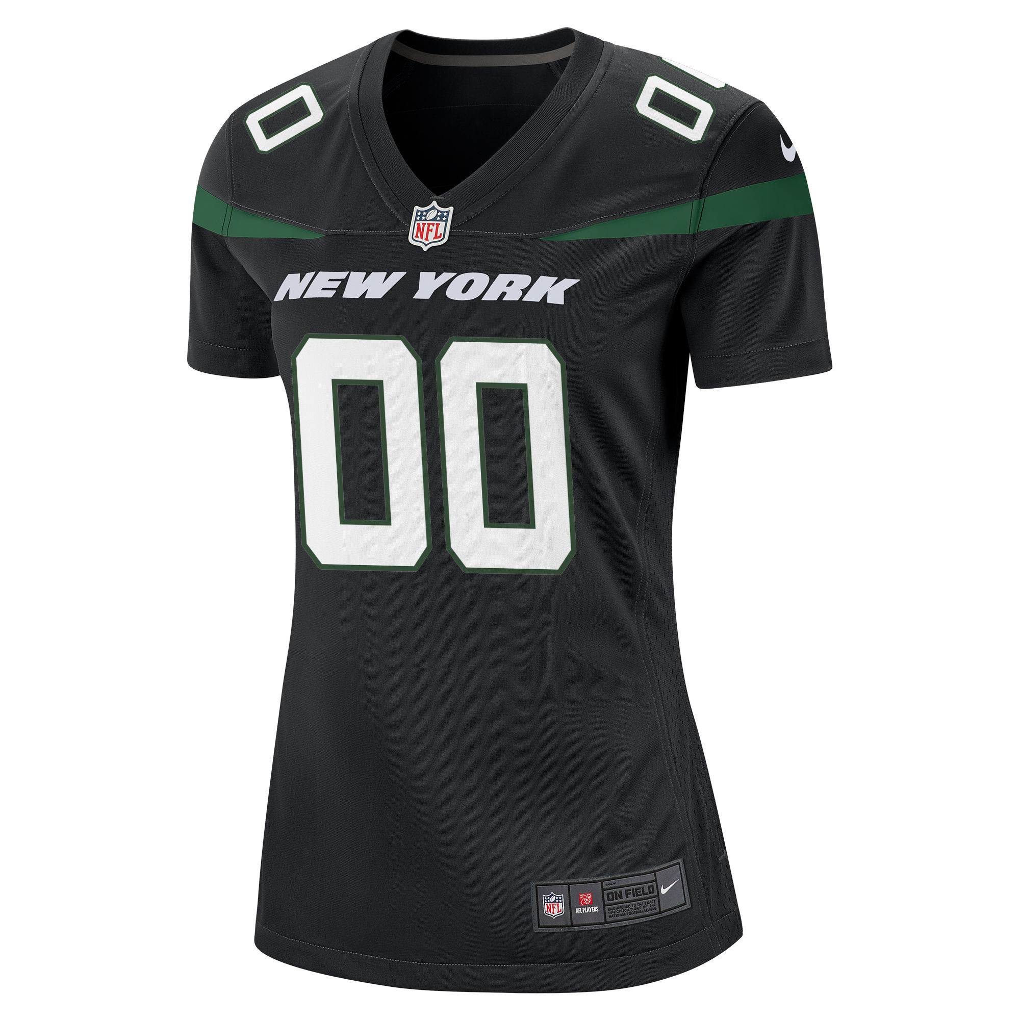 Alternative view of Jets Black Alternate Custom Jersey - Nike - Personalized NFL 2