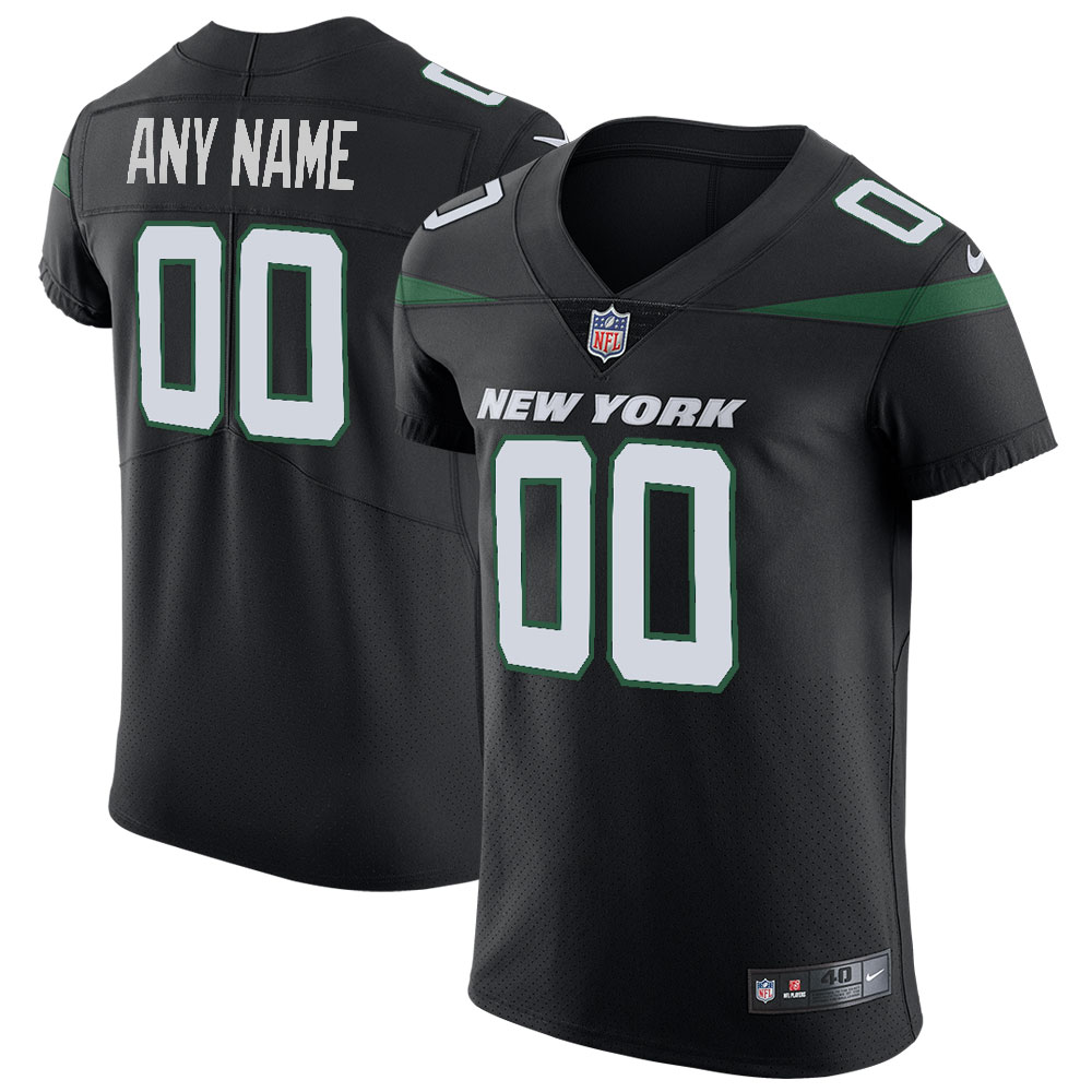 Jets Black Alternate Custom Jersey - Nike - Personalized NFL