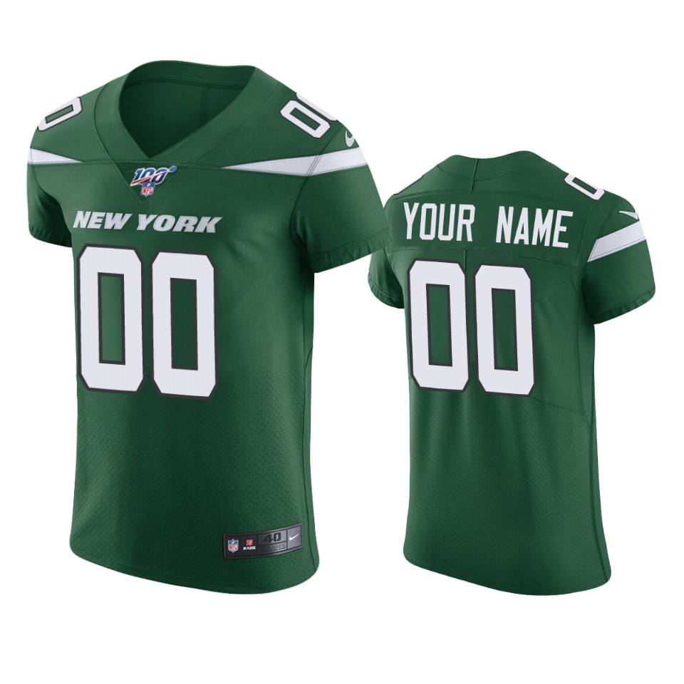Jets Green Personalized Jersey - Nike - Custom Name & Number