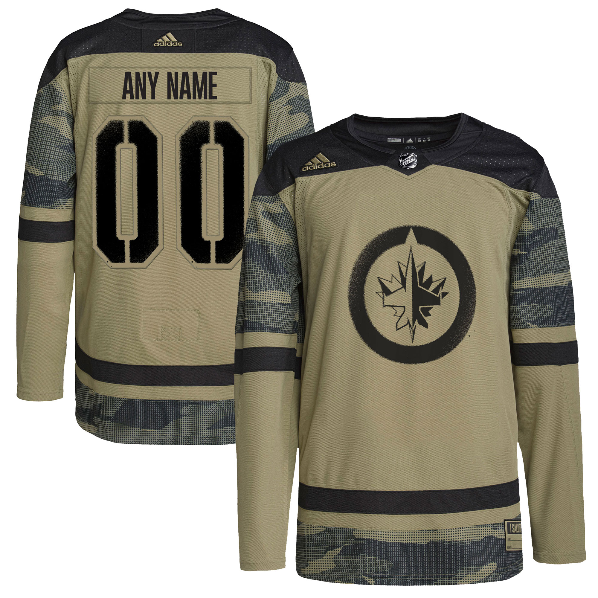 Jets Salute to Service Jersey - Adidas - Olive Camo