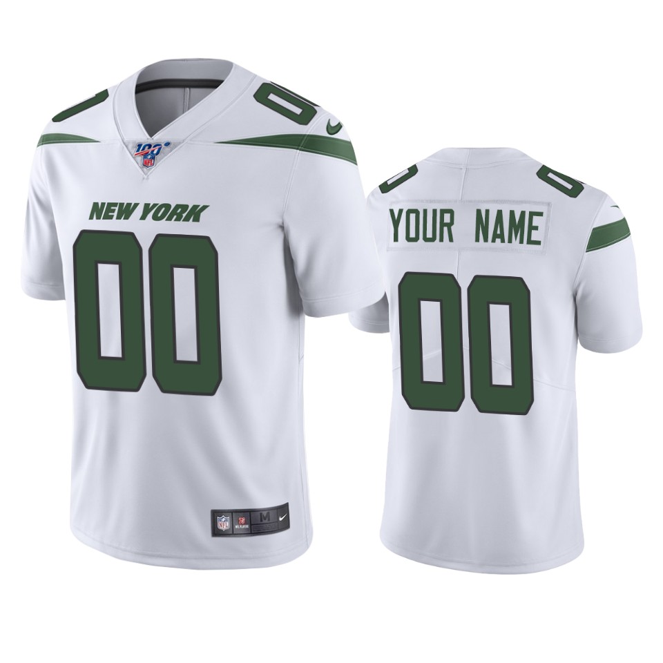 Jets White Custom Jersey nike - Nike Jets White Custom Jersey 2