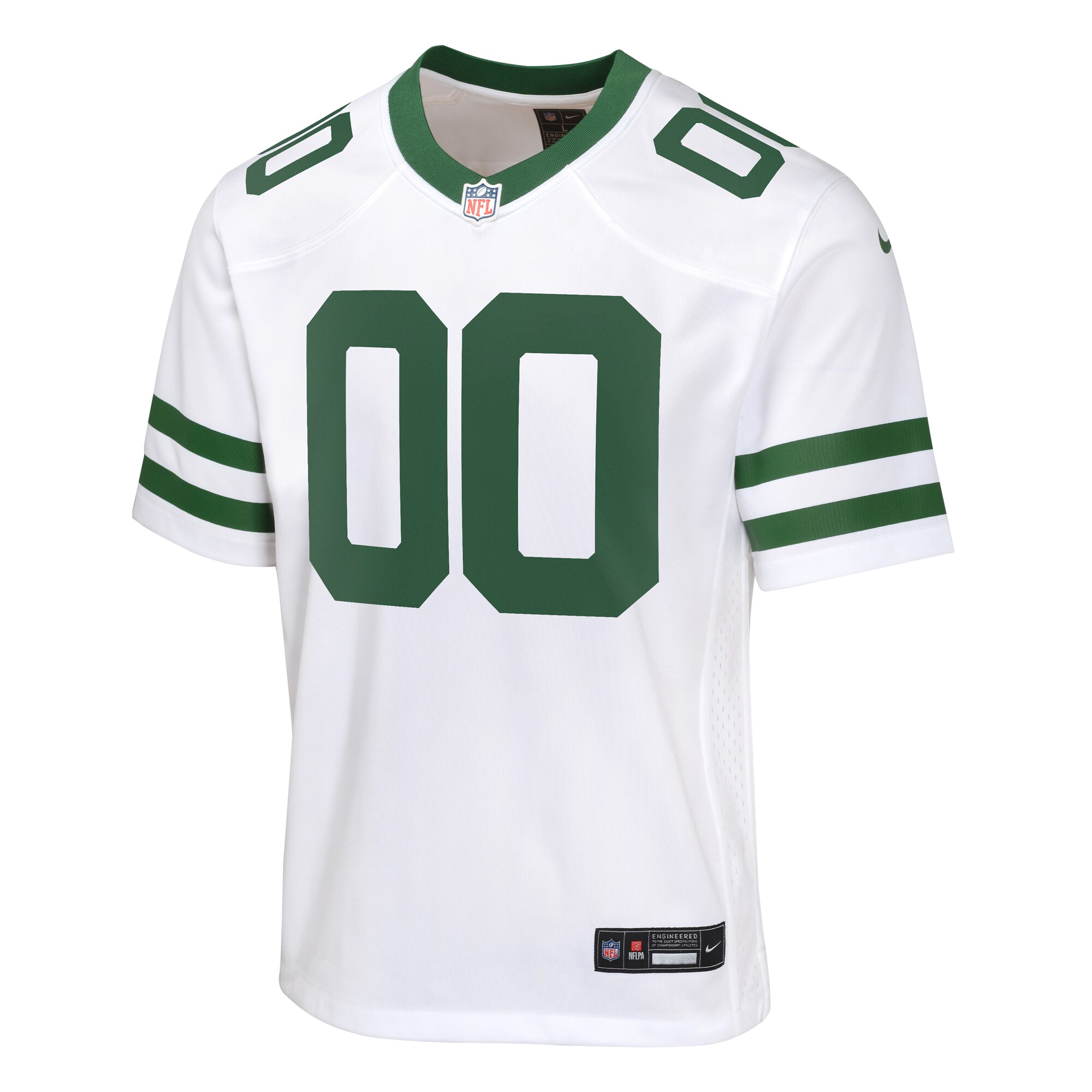 Alternative view of Jets White Custom Jersey nike personalized - Nike Jets White Custom