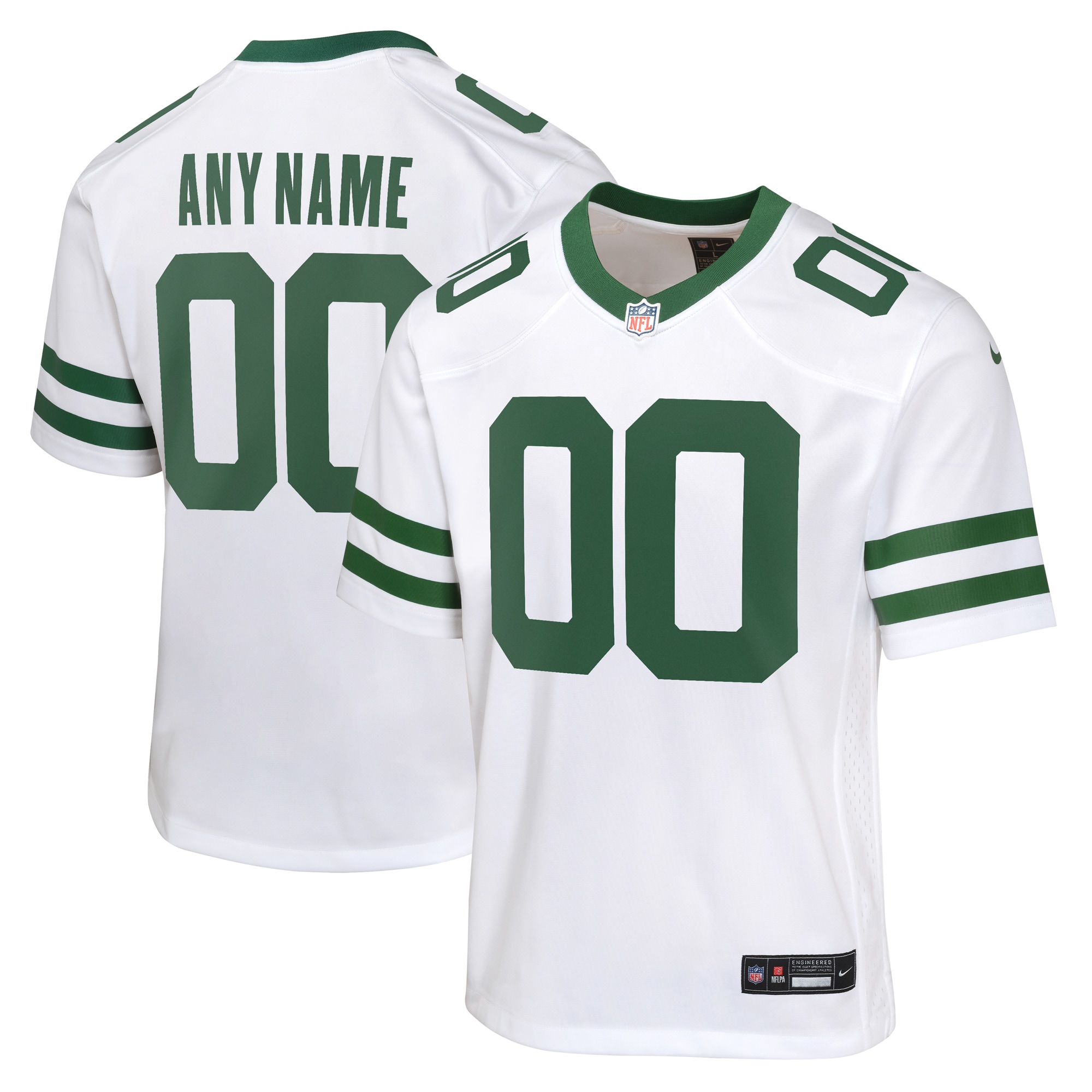 Jets White Custom Jersey nike personalized - Nike Jets White Custom