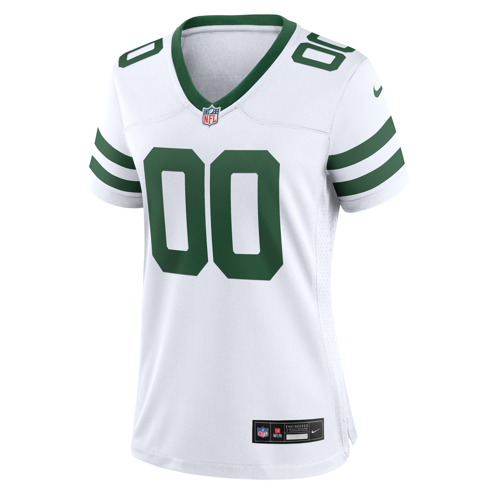 Alternative view of Jets White Custom Women’s Jersey - Nike - Personalized NFL